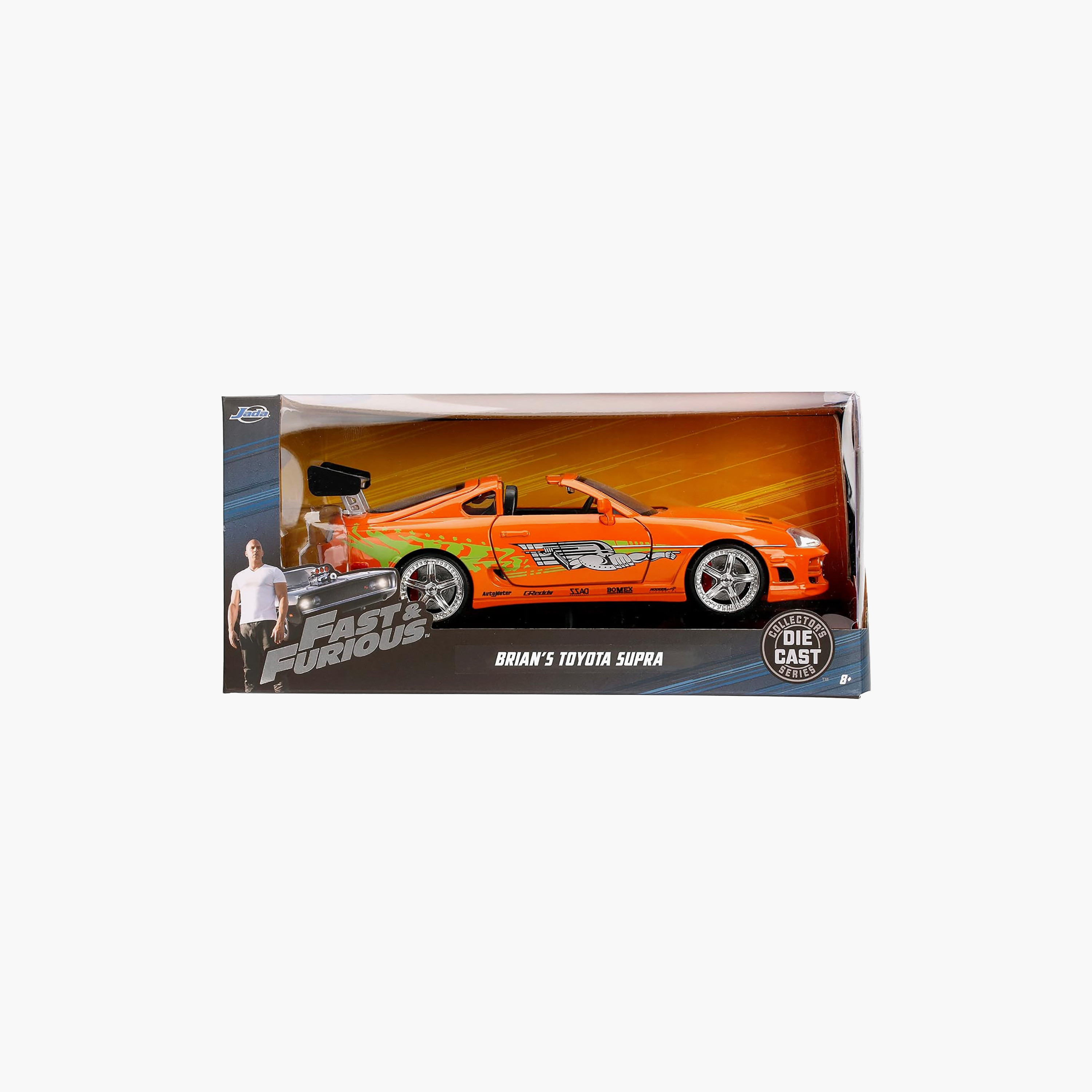 سيارة تويوتا سوبرا 1995 المعدنية الخاصة ببرايان من سلسلة فاست آند فيوريوس من جادا-toys-playvehicles-diecastcars-image-10