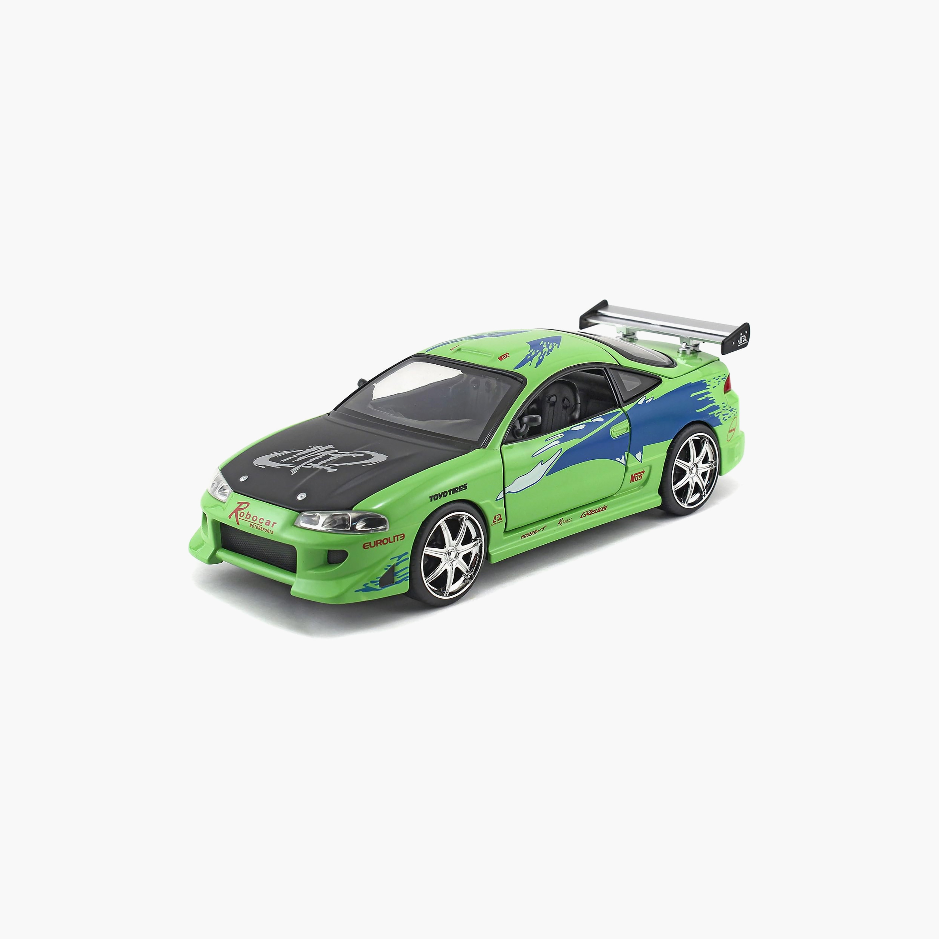 Jada Fast and Furious Brians 1995 Mitsubishi Eclipse Die Cast Toy Car-toys-playvehicles-diecastcars-image-1