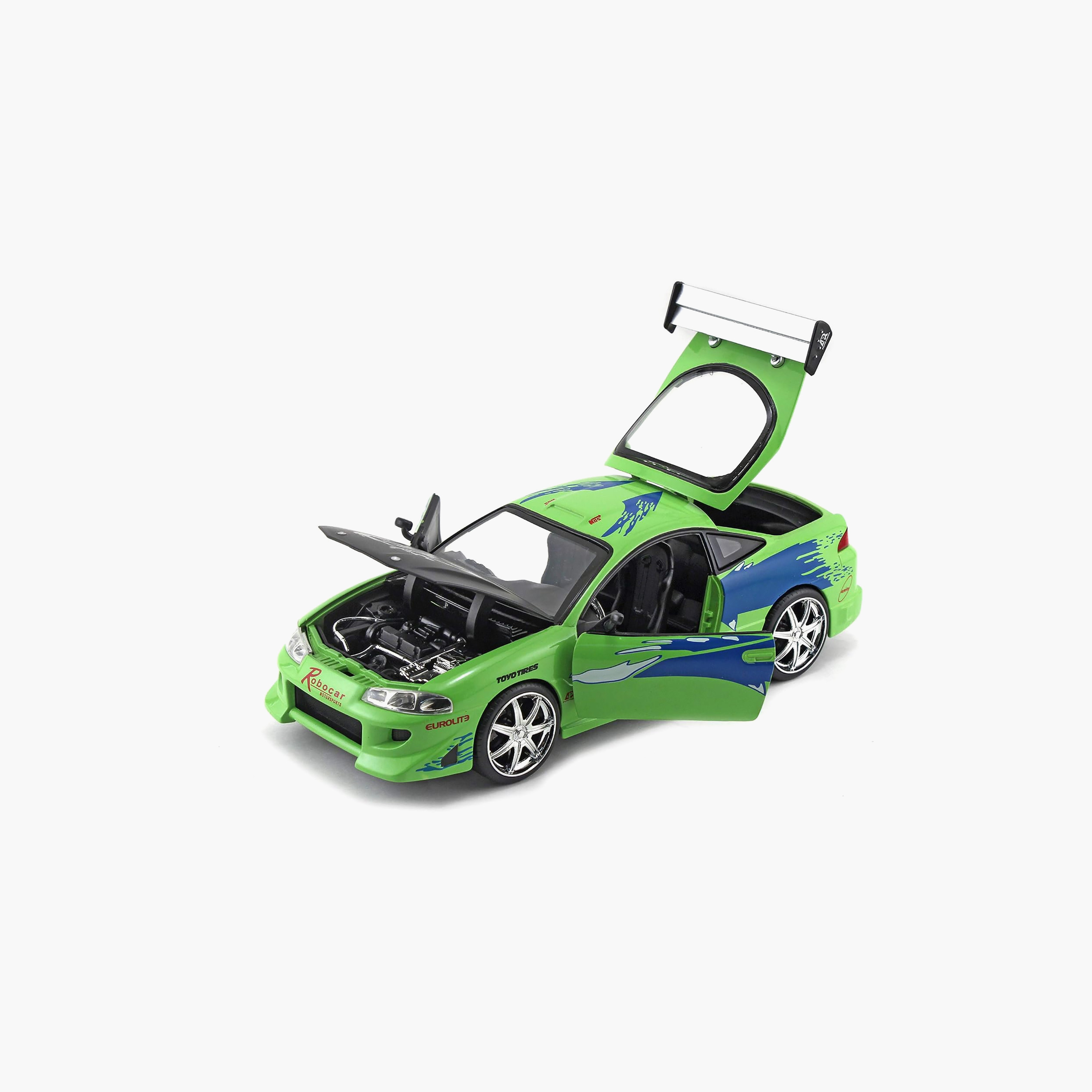 Jada Fast and Furious Brians 1995 Mitsubishi Eclipse Die Cast Toy Car-toys-playvehicles-diecastcars-image-6