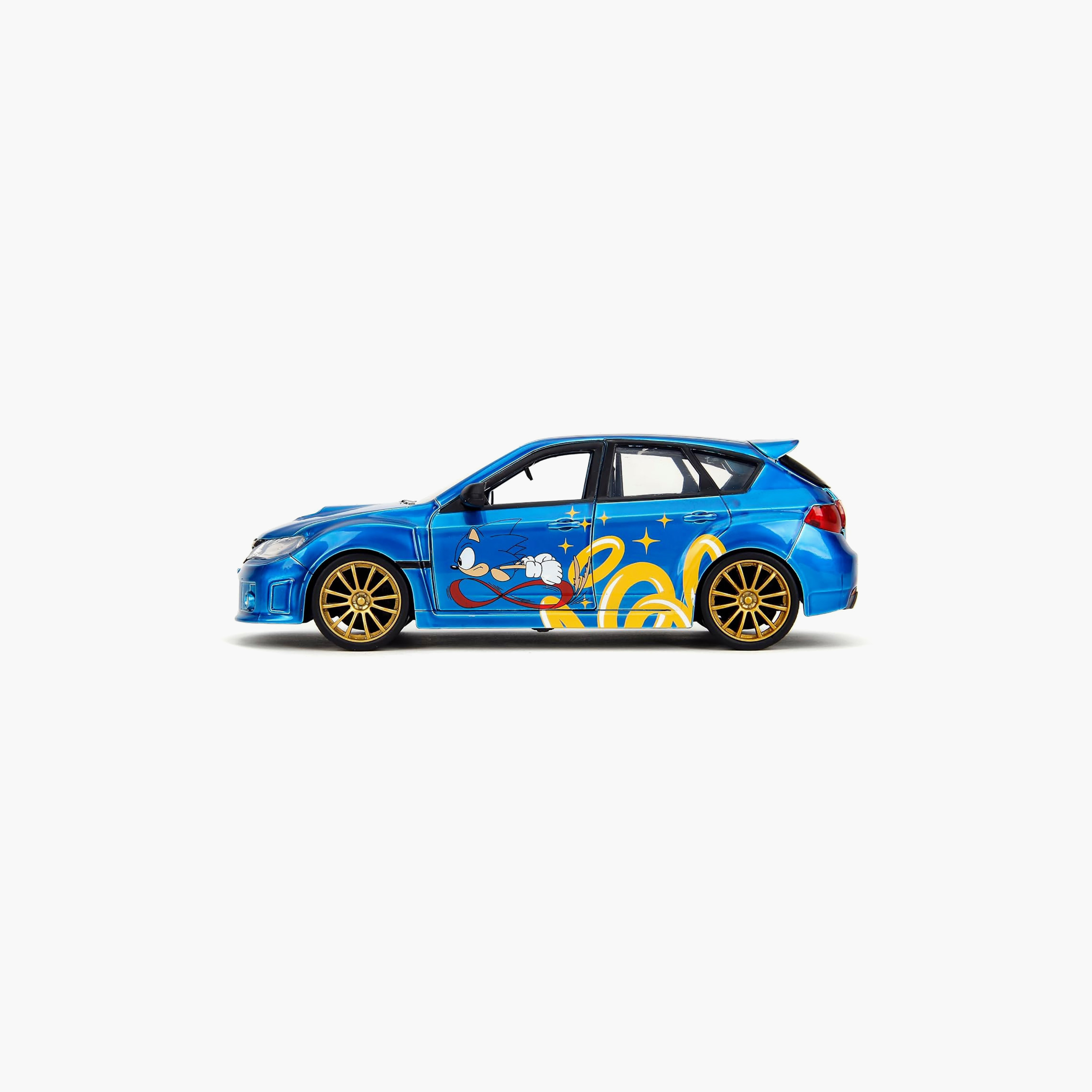 Jada Sonic and Subaru Impreza WRX STI Die Cast Car with Toy Figurine-toys-playvehicles-diecastcars-image-4