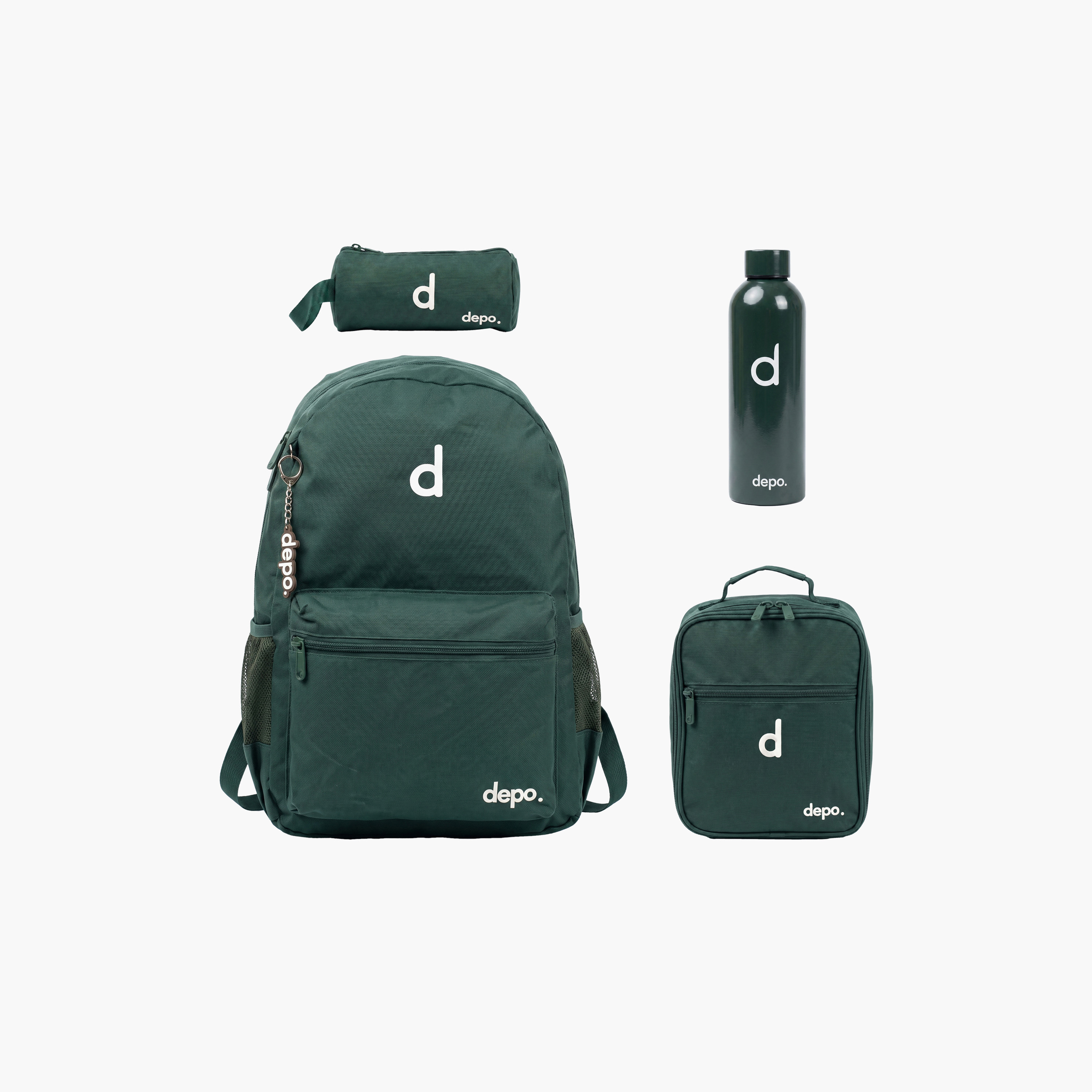 Depo High Kids 4-Piece School Backpack Set with Lunch Bag, Pencil Case & Water Bottle - 17 Inch-school-bagsandbackpacks-sets-image-1