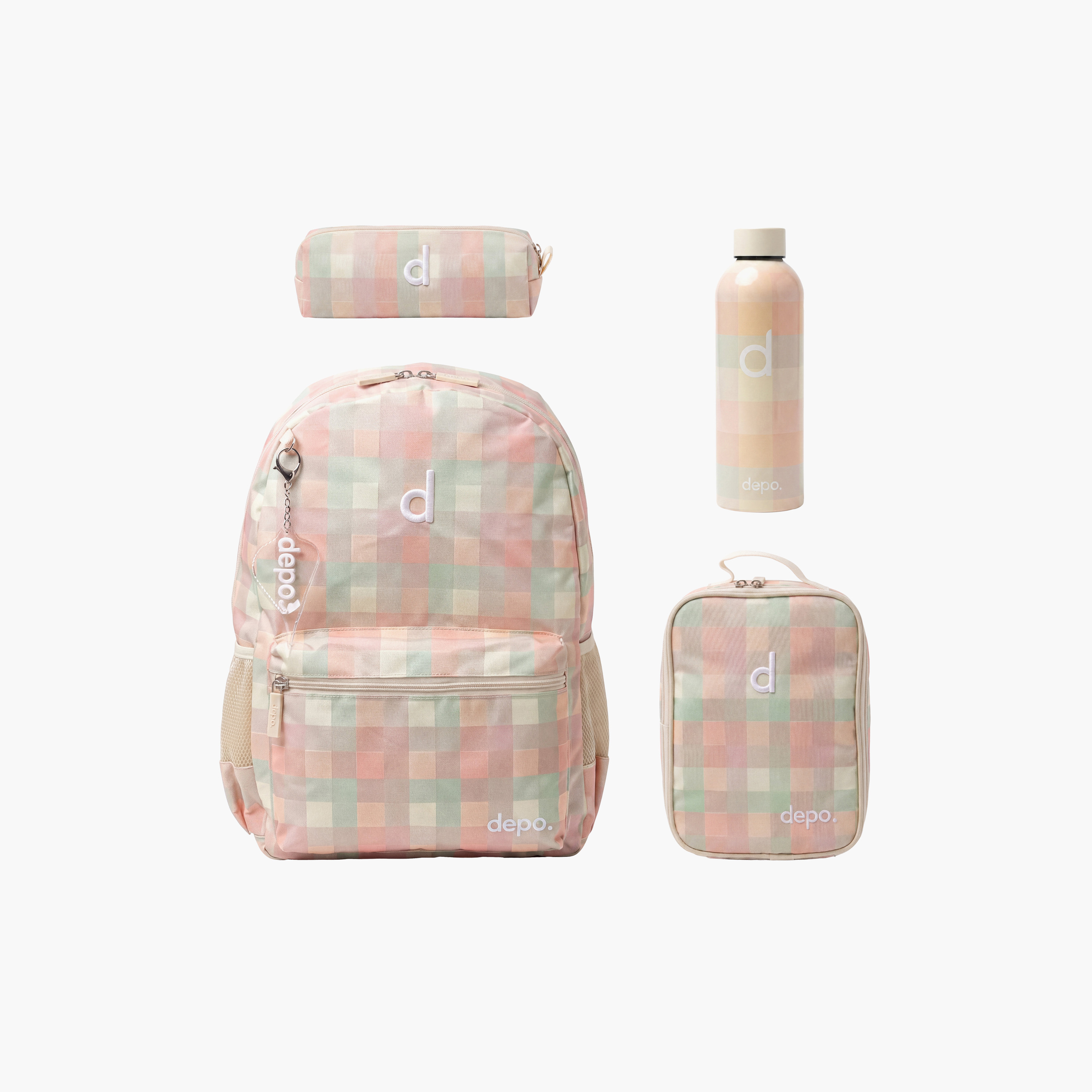 Depo High Kids 4-Piece School Backpack Set with Lunch Bag, Pencil Case & Water Bottle - 17 Inch-school-bagsandbackpacks-sets-image-1
