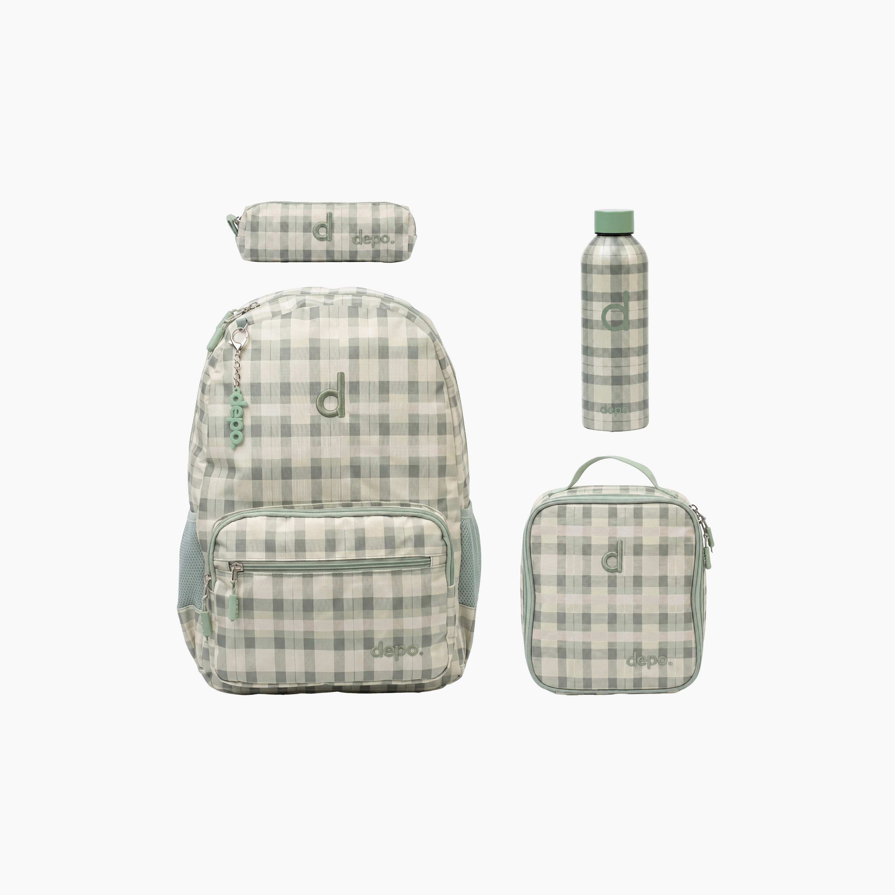 Depo High Kids 4-Piece School Backpack Set with Lunch Bag, Pencil Case & Water Bottle - 17 Inch-school-bagsandbackpacks-sets-image-1