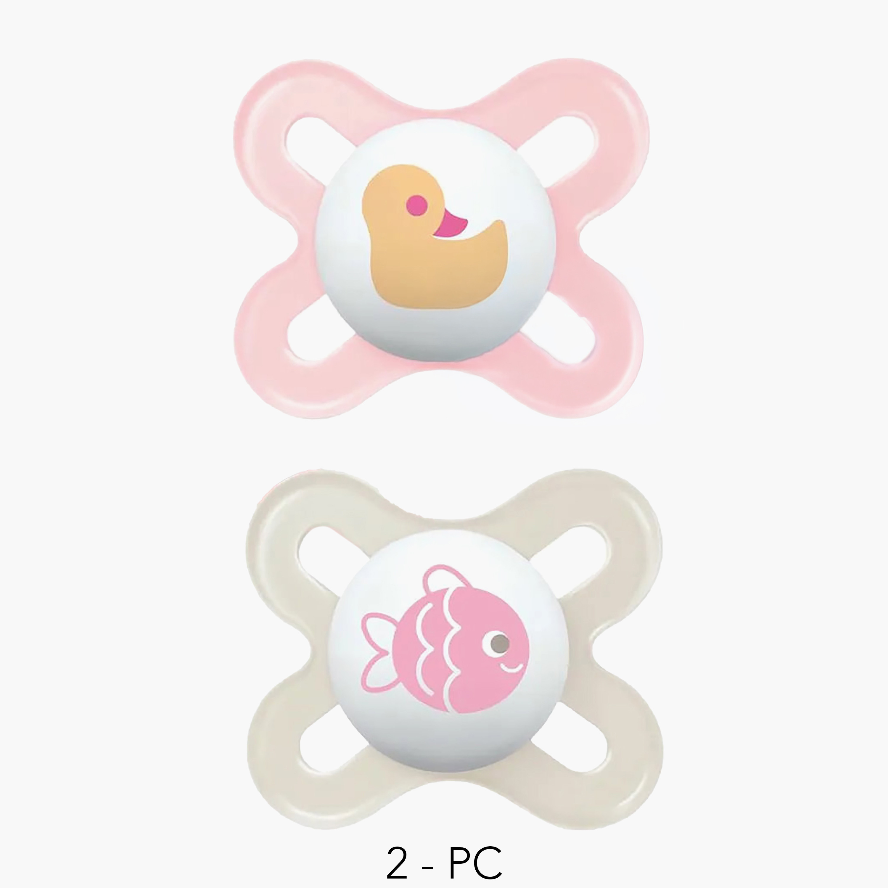طقم لهايات بتصميم تقويمي قطعتين من مام - من 0 إلى شهرين فأكثر-baby-feeding-pacifiers-image-1
