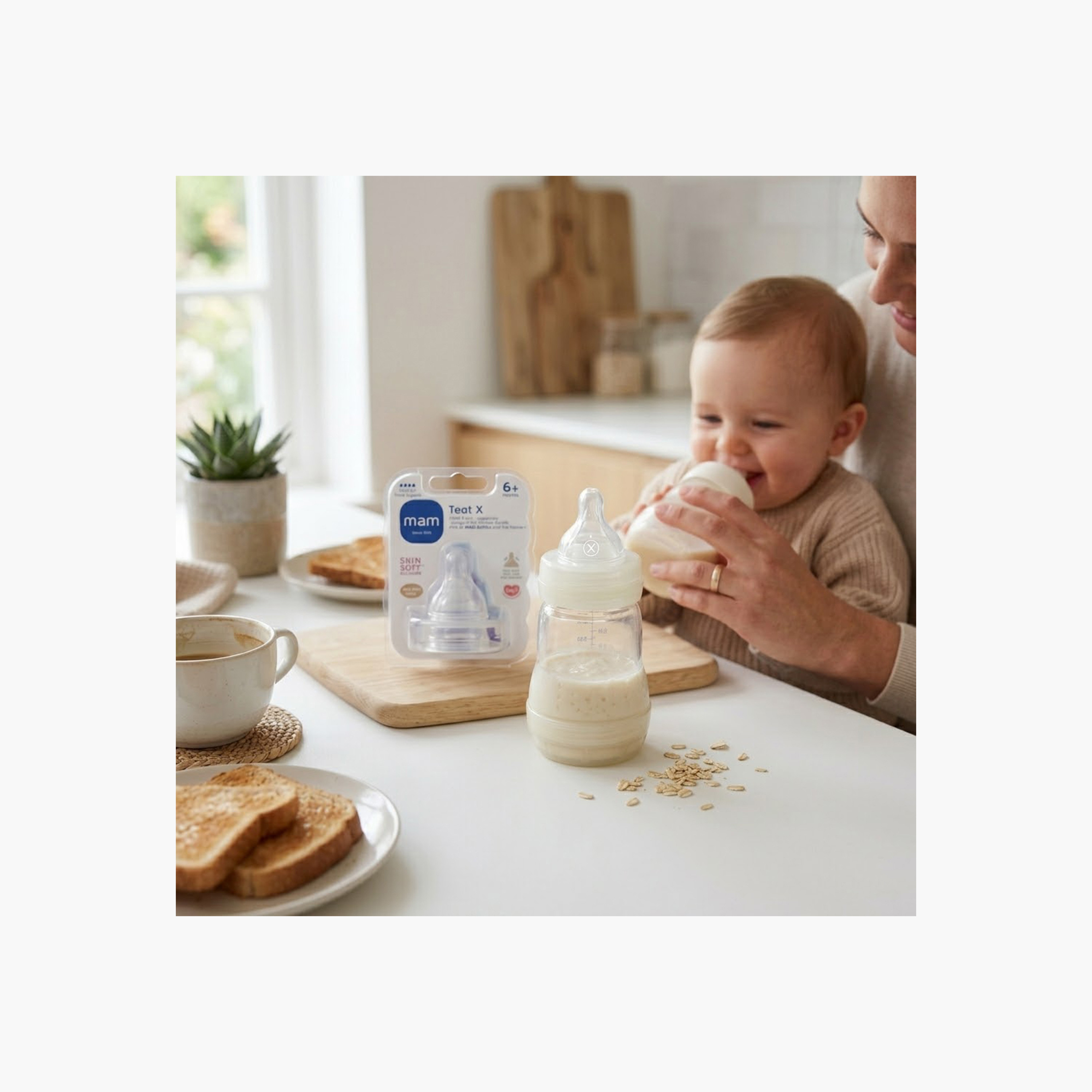 MAM Slow Flow Silicone Teat - Pack of 2, 6 months +-baby-feeding-feedingbottles-bottlesandteats-image-4