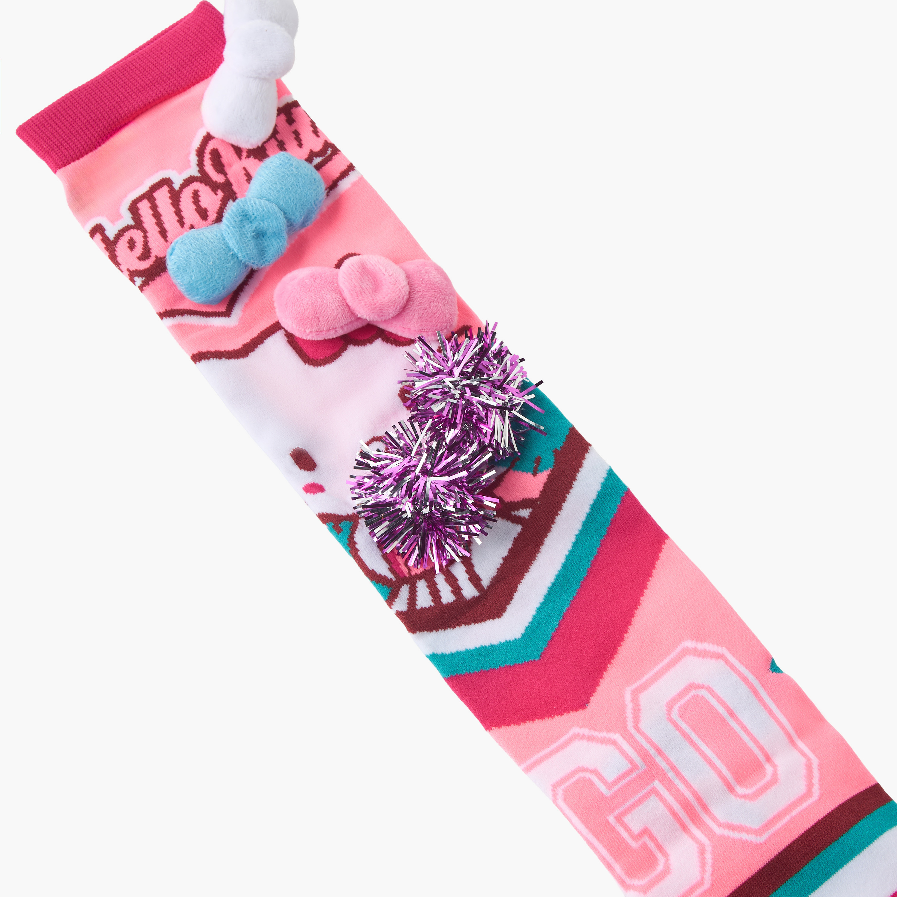 جورب بطول متوسط وفيونكة للبنات من هالو كيتي-girls-accessories-socks-image-3