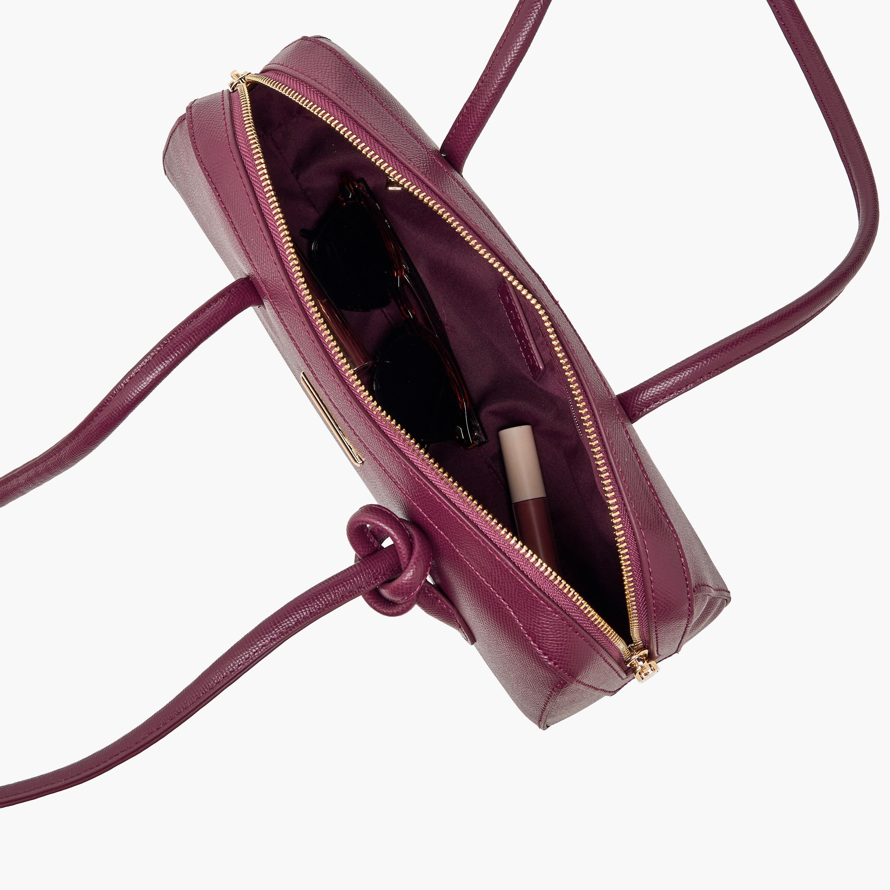 شنطة كتف بارزة الملمس بمقبض مزدوج من ساشا-women-bagsandwallets-handbags-image-7