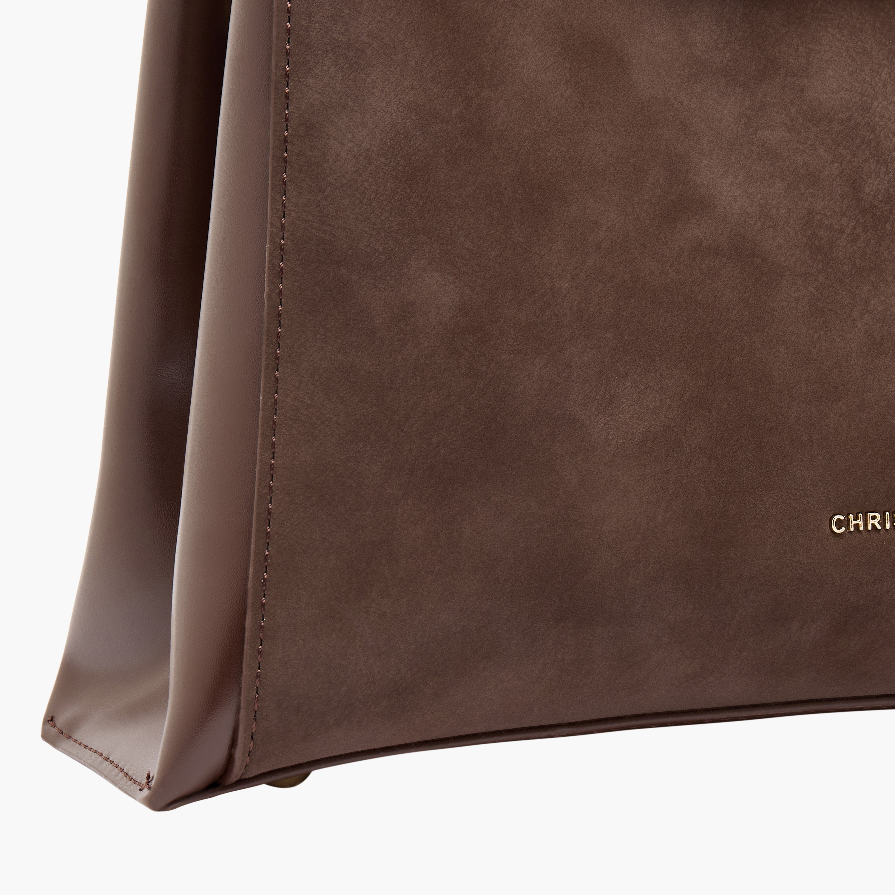 Chrisbella Textured Tote Bag with Pouch-women-bagsandwallets-handbags-image-7