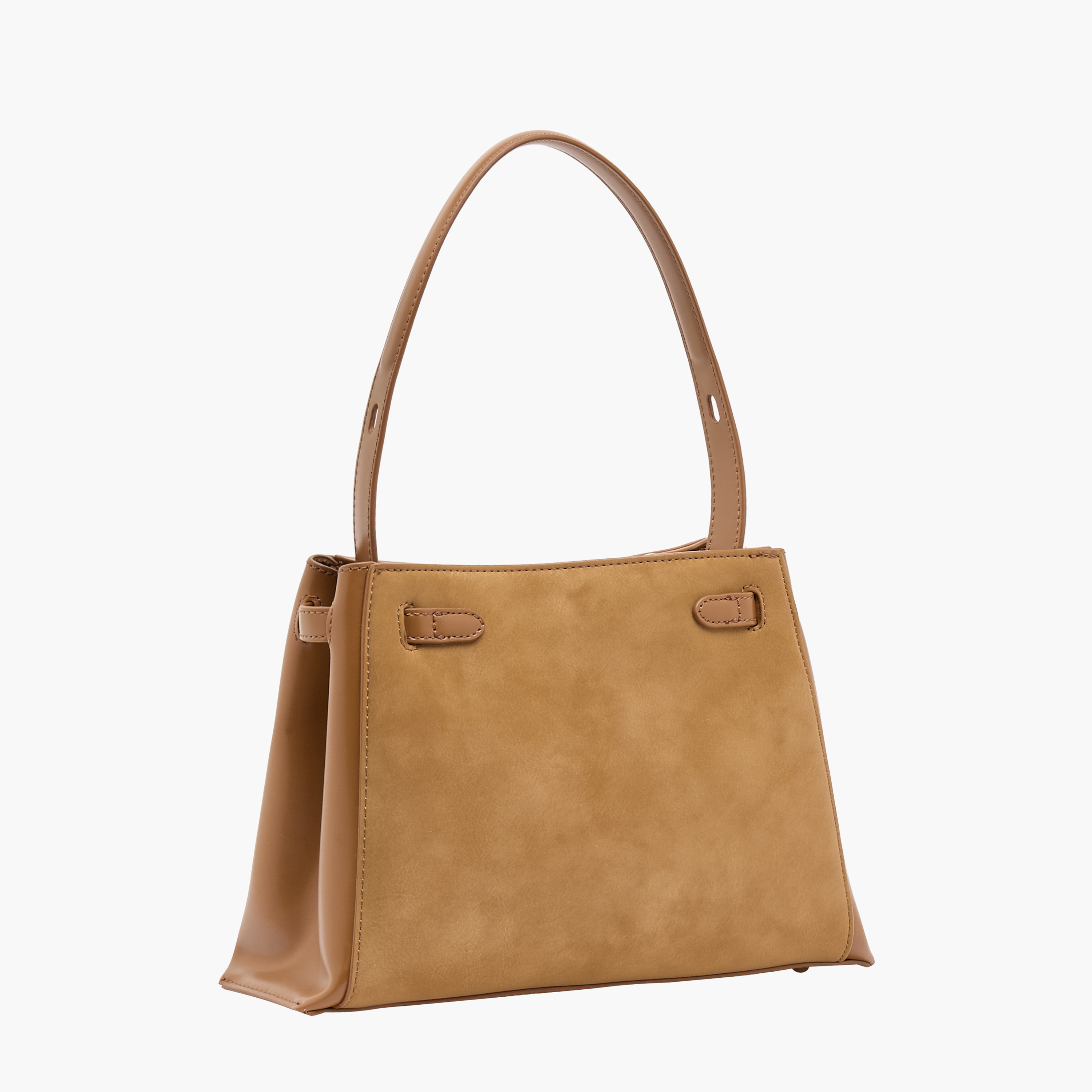 Chrisbella Textured Tote Bag with Pouch-women-bagsandwallets-handbags-image-4
