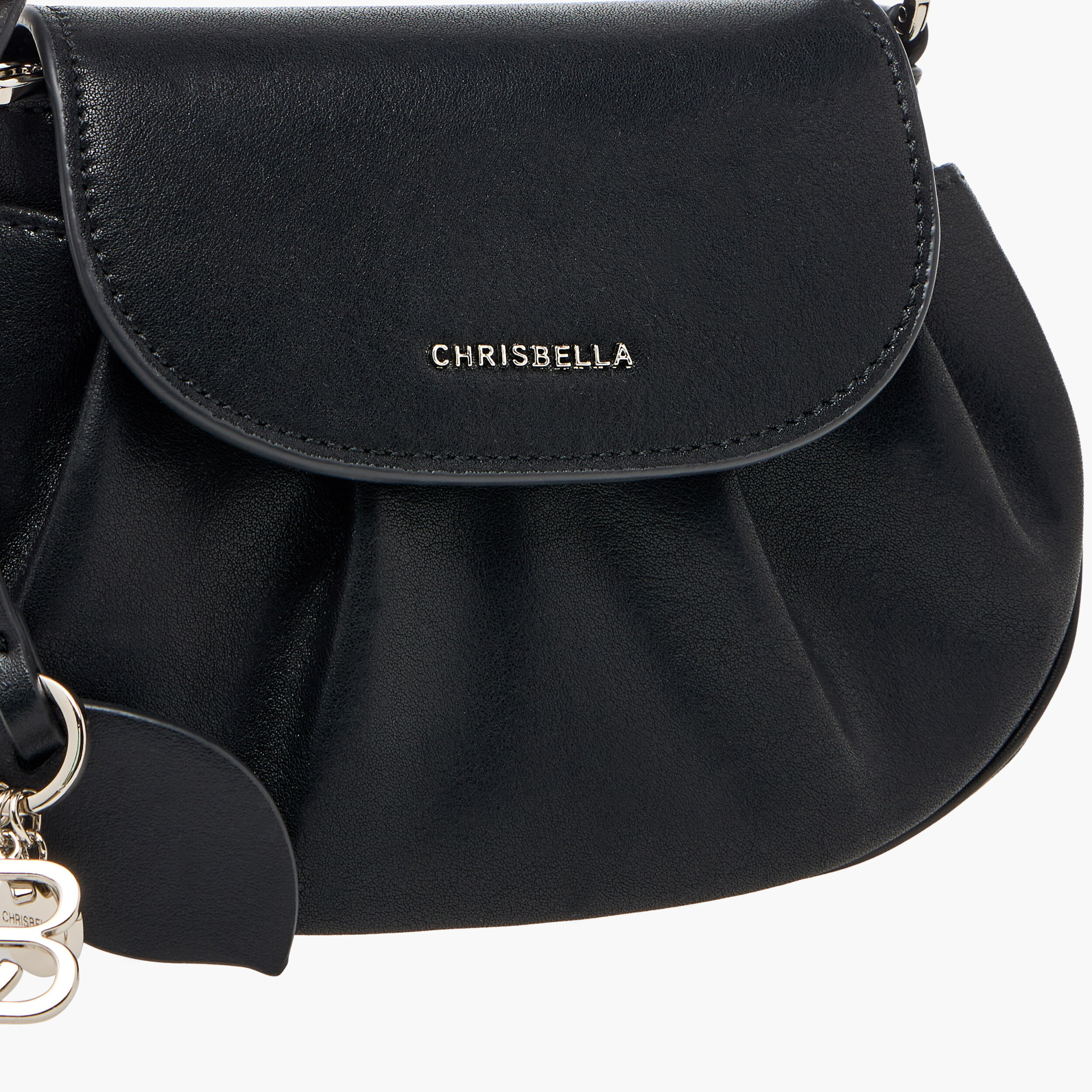 Chrisbella Pleated Shoulder Bag with Adjustable Strap-women-bagsandwallets-handbags-image-5