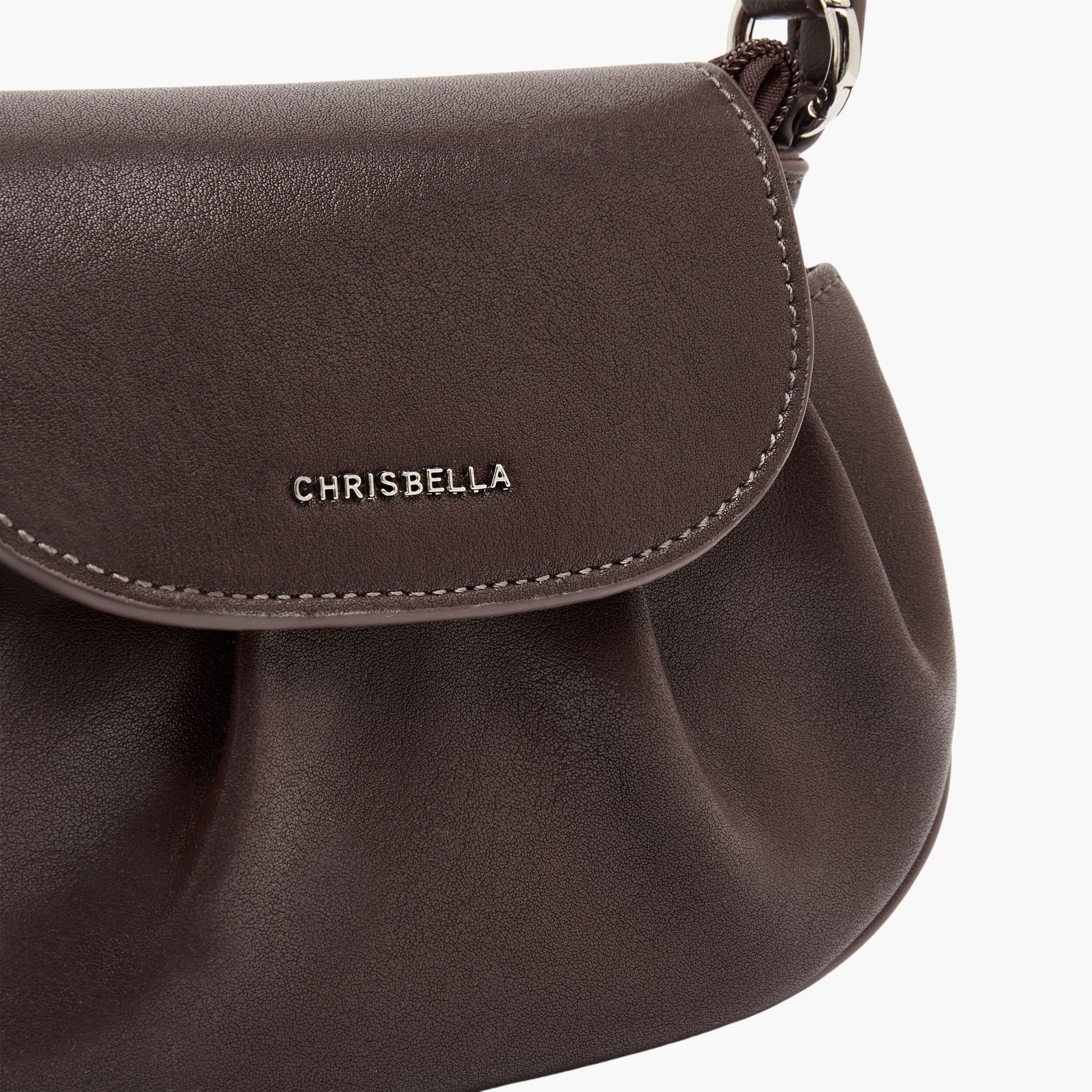 Chrisbella Pleated Shoulder Bag with Adjustable Strap-women-bagsandwallets-handbags-image-5