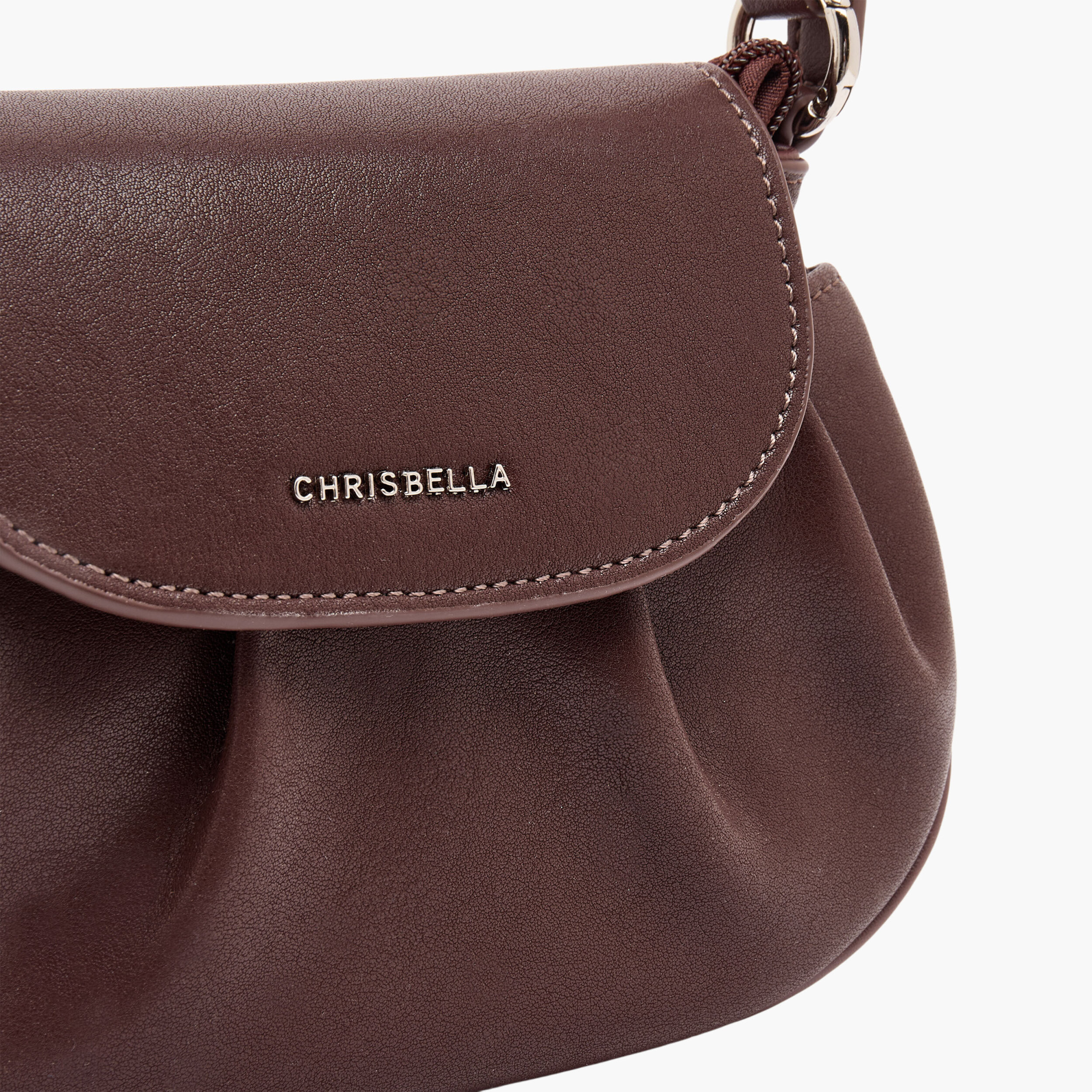 Chrisbella Pleated Shoulder Bag with Adjustable Strap-women-bagsandwallets-handbags-image-5