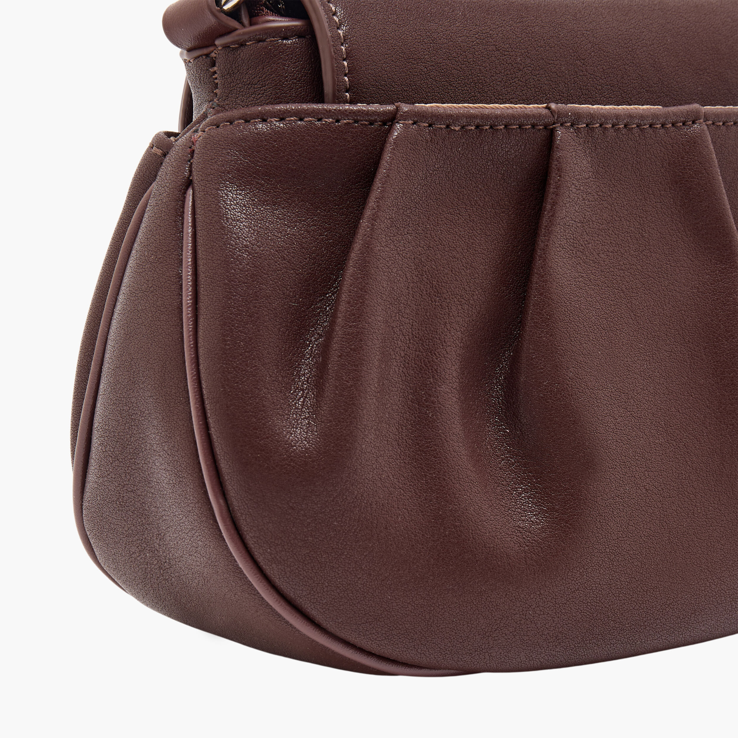 Chrisbella Pleated Shoulder Bag with Adjustable Strap-women-bagsandwallets-handbags-image-7