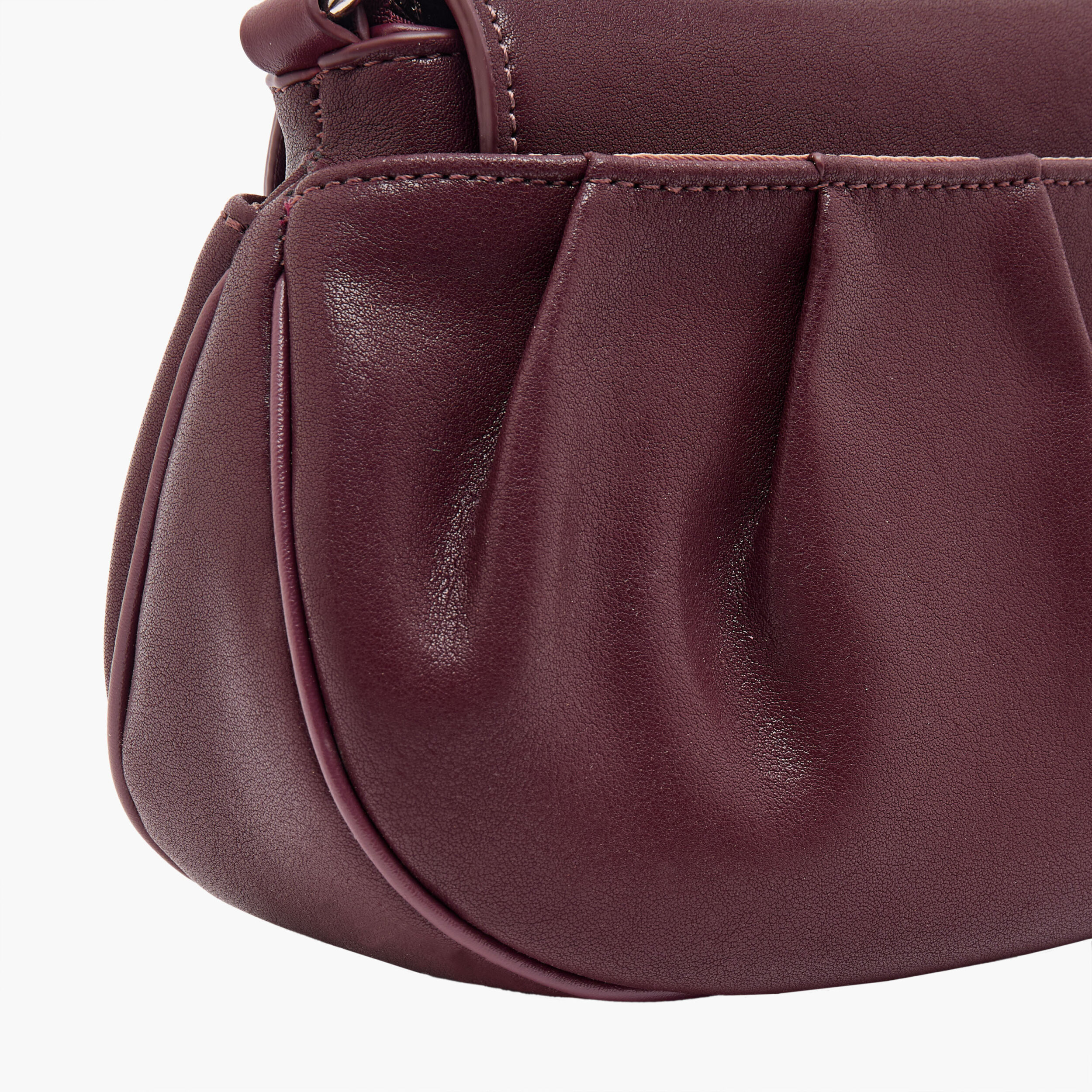 Chrisbella Pleated Shoulder Bag with Adjustable Strap-women-bagsandwallets-handbags-image-7