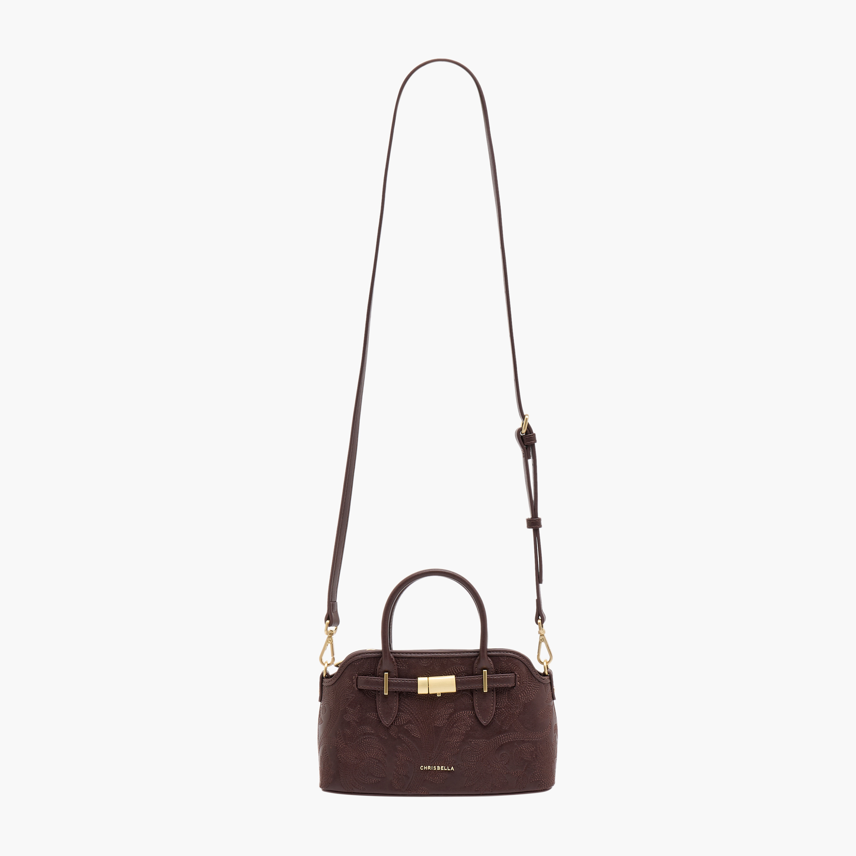 شنطة ساتشيل بارزة الملمس بحزام قابل للفصل من كريسبيلا-women-bagsandwallets-handbags-image-3