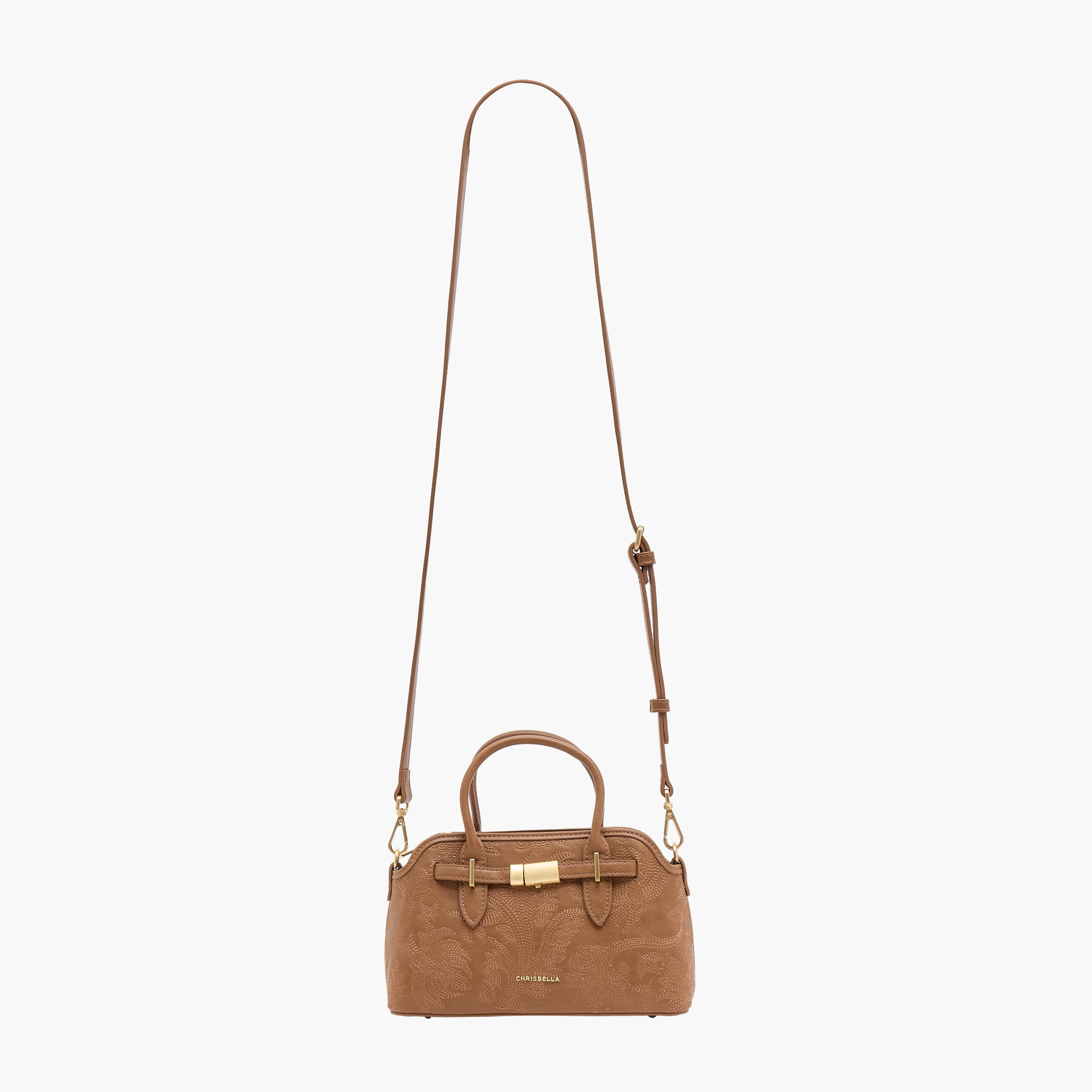 شنطة ساتشيل بارزة الملمس بحزام قابل للفصل من كريسبيلا-women-bagsandwallets-handbags-image-3
