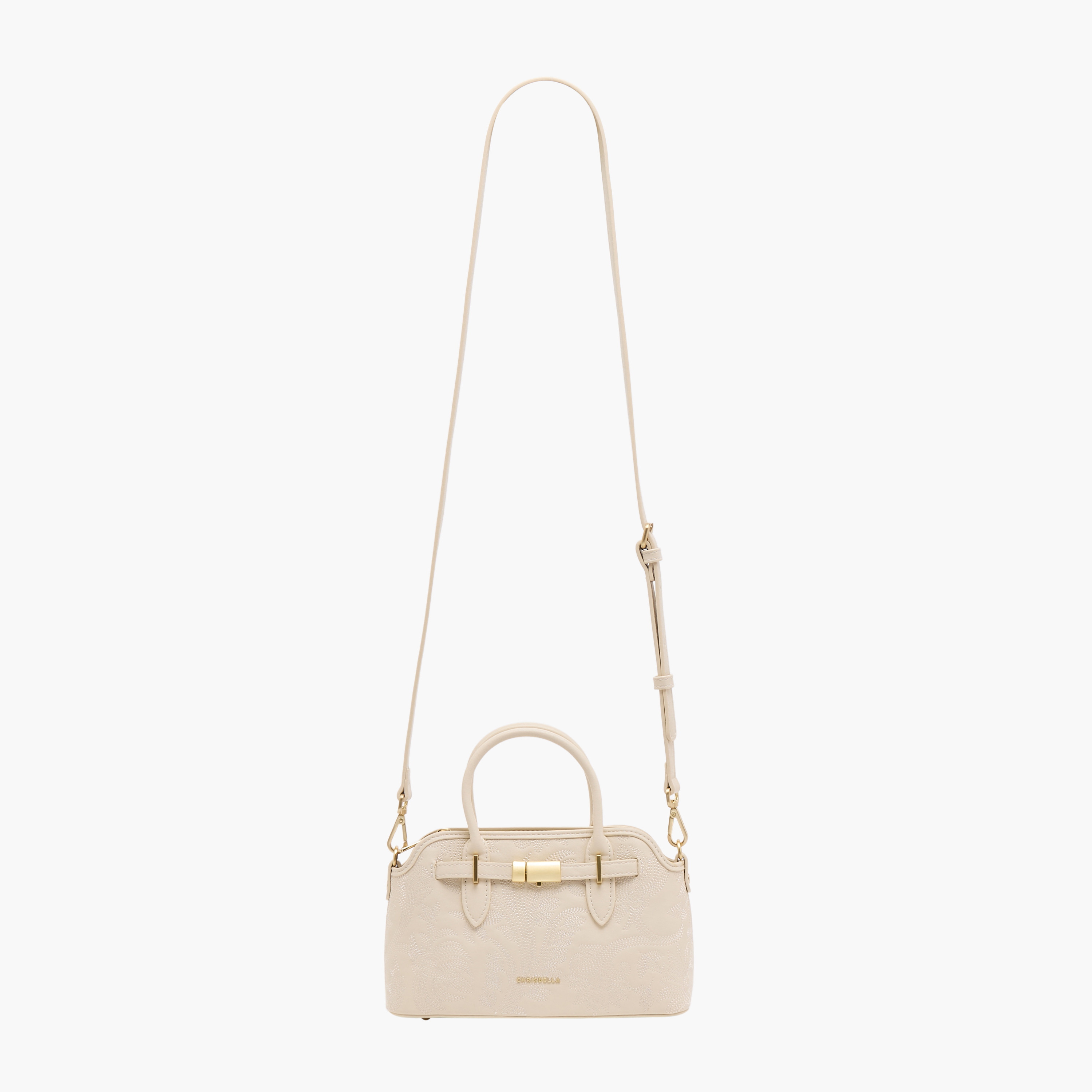 Chrisbella Textured Satchel Bag with Detachable Strap-women-bagsandwallets-handbags-image-3