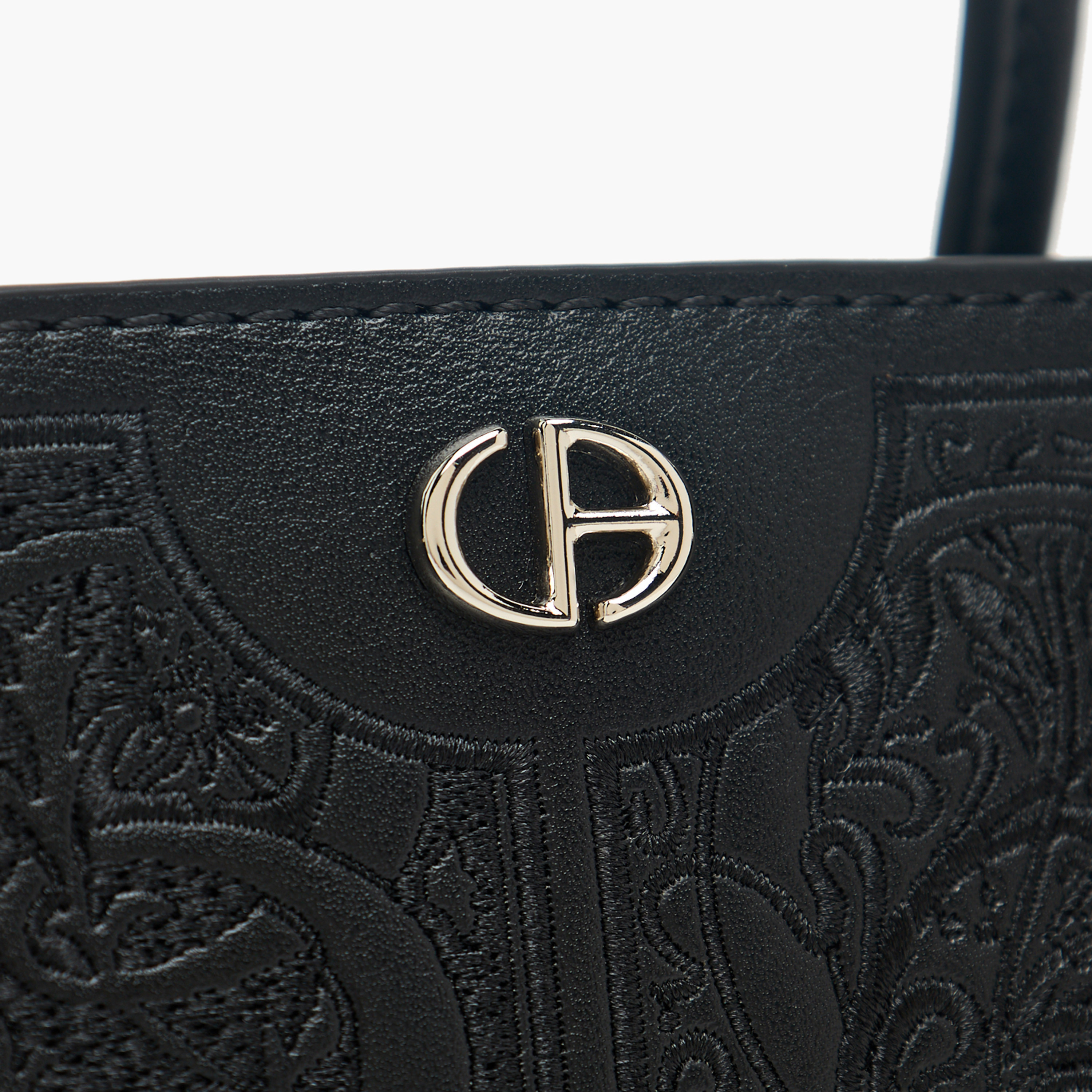 Chrisbella Embossed Tote Bag with Detachable Strap-women-bagsandwallets-handbags-image-4