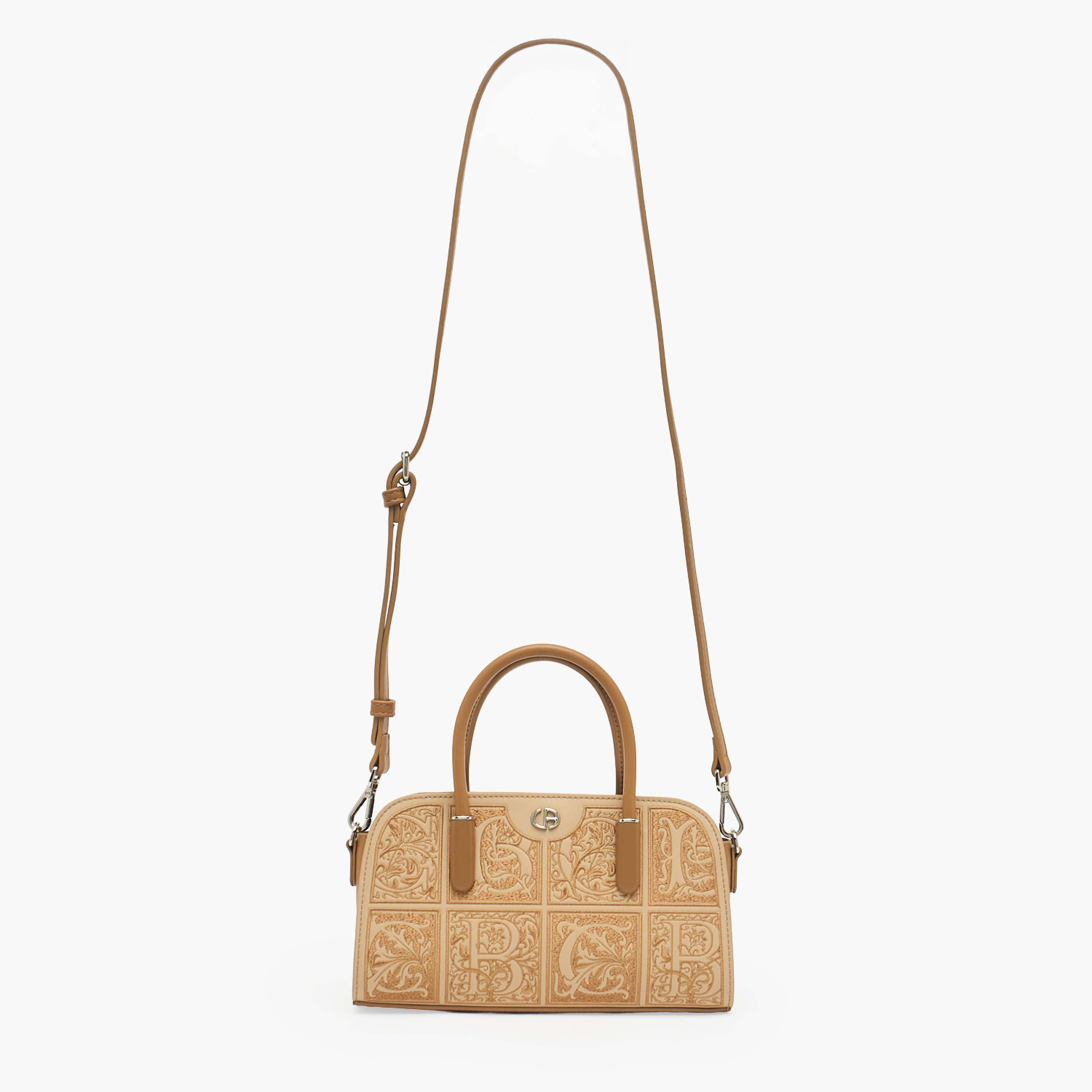 Chrisbella Embossed Tote Bag with Detachable Strap-women-bagsandwallets-handbags-image-3