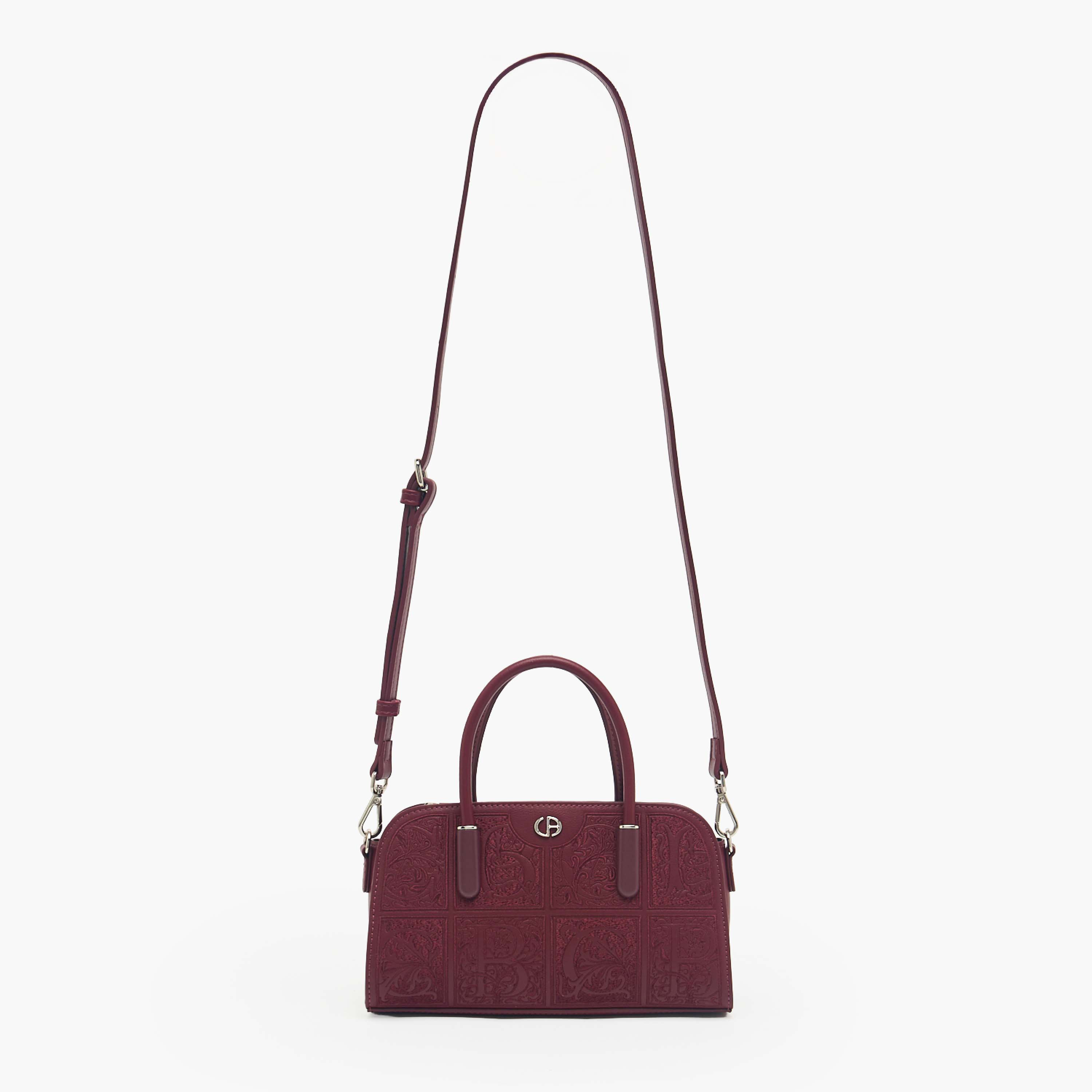 Chrisbella Embossed Tote Bag with Detachable Strap-women-bagsandwallets-handbags-image-3