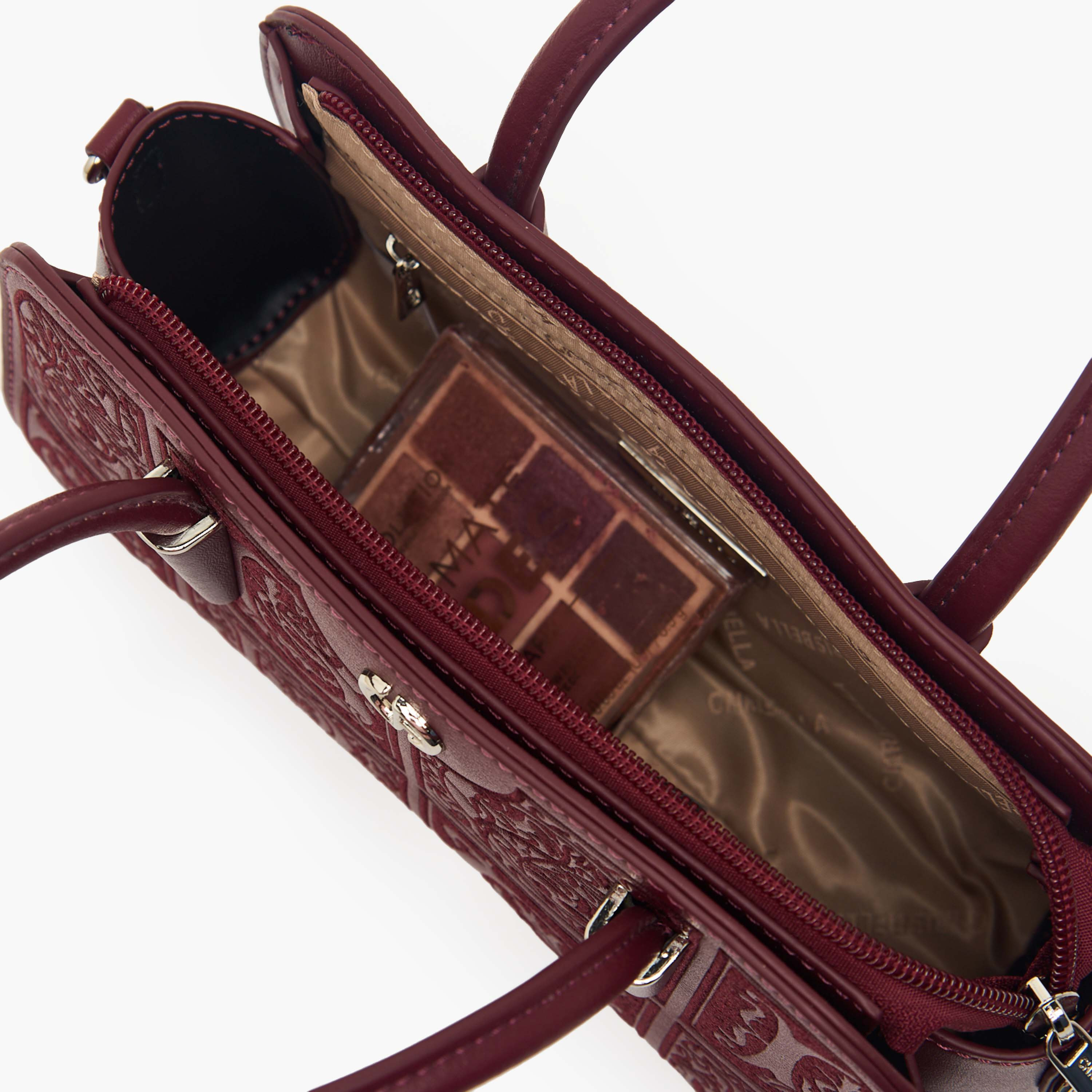 Chrisbella Embossed Tote Bag with Detachable Strap-women-bagsandwallets-handbags-image-9