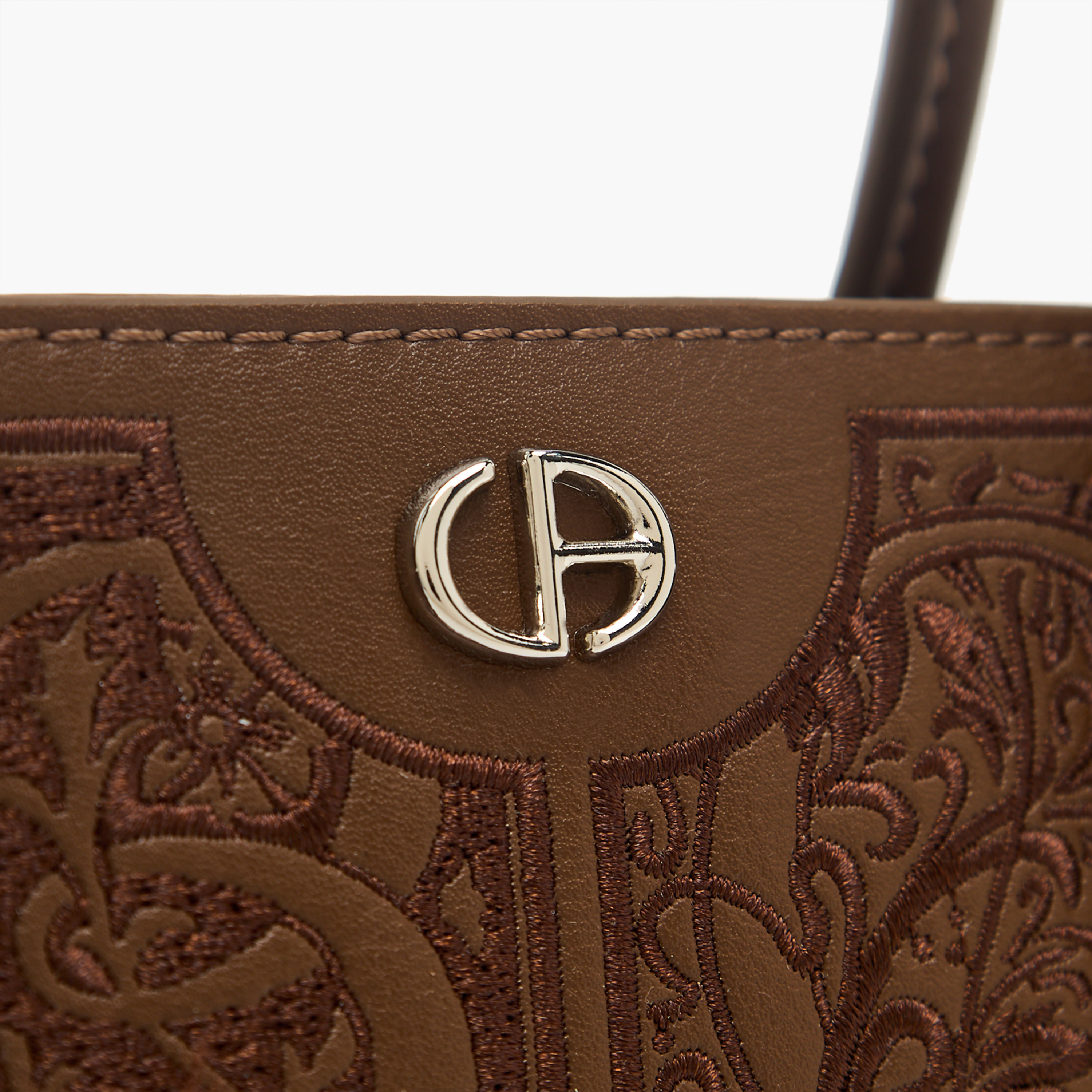 Chrisbella Embossed Tote Bag with Detachable Strap-women-bagsandwallets-handbags-image-4