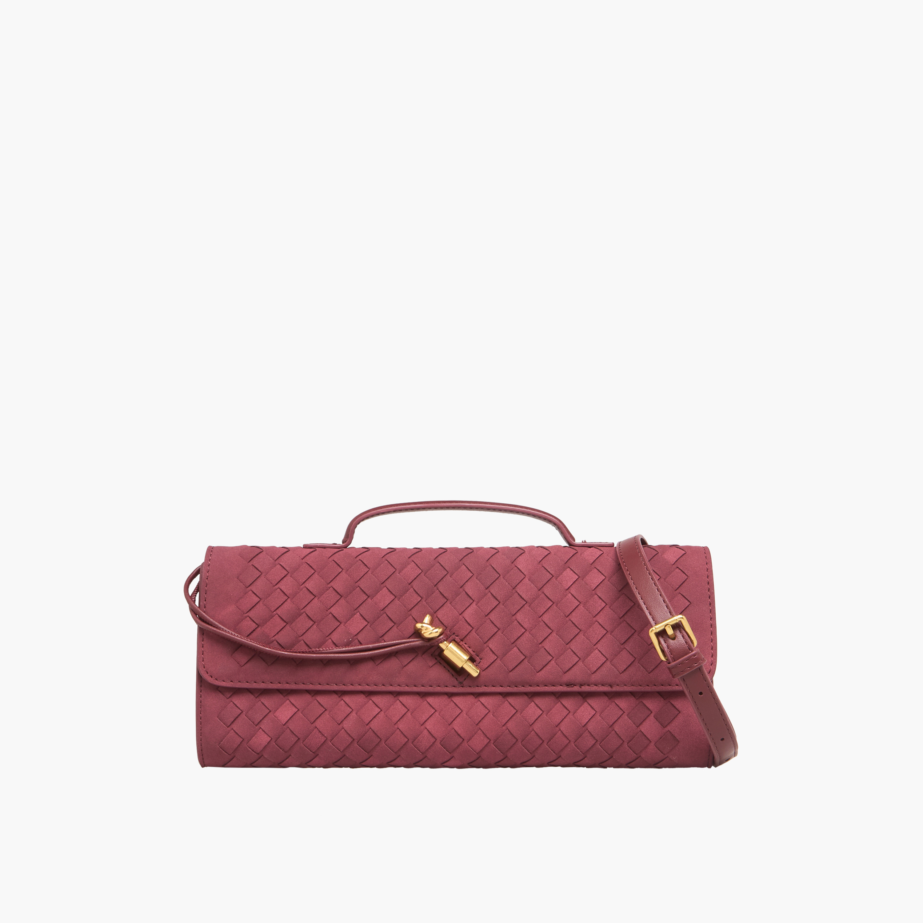 شنطة كلاتش منسوجة بحزام كتف قابل للفصل من كريسبيلا-women-bagsandwallets-handbags-image-1