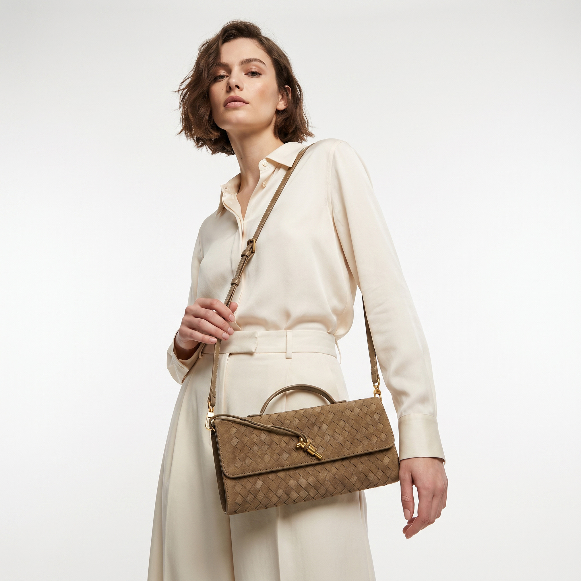 شنطة كلاتش منسوجة بحزام كتف قابل للفصل من كريسبيلا-women-bagsandwallets-handbags-image-2
