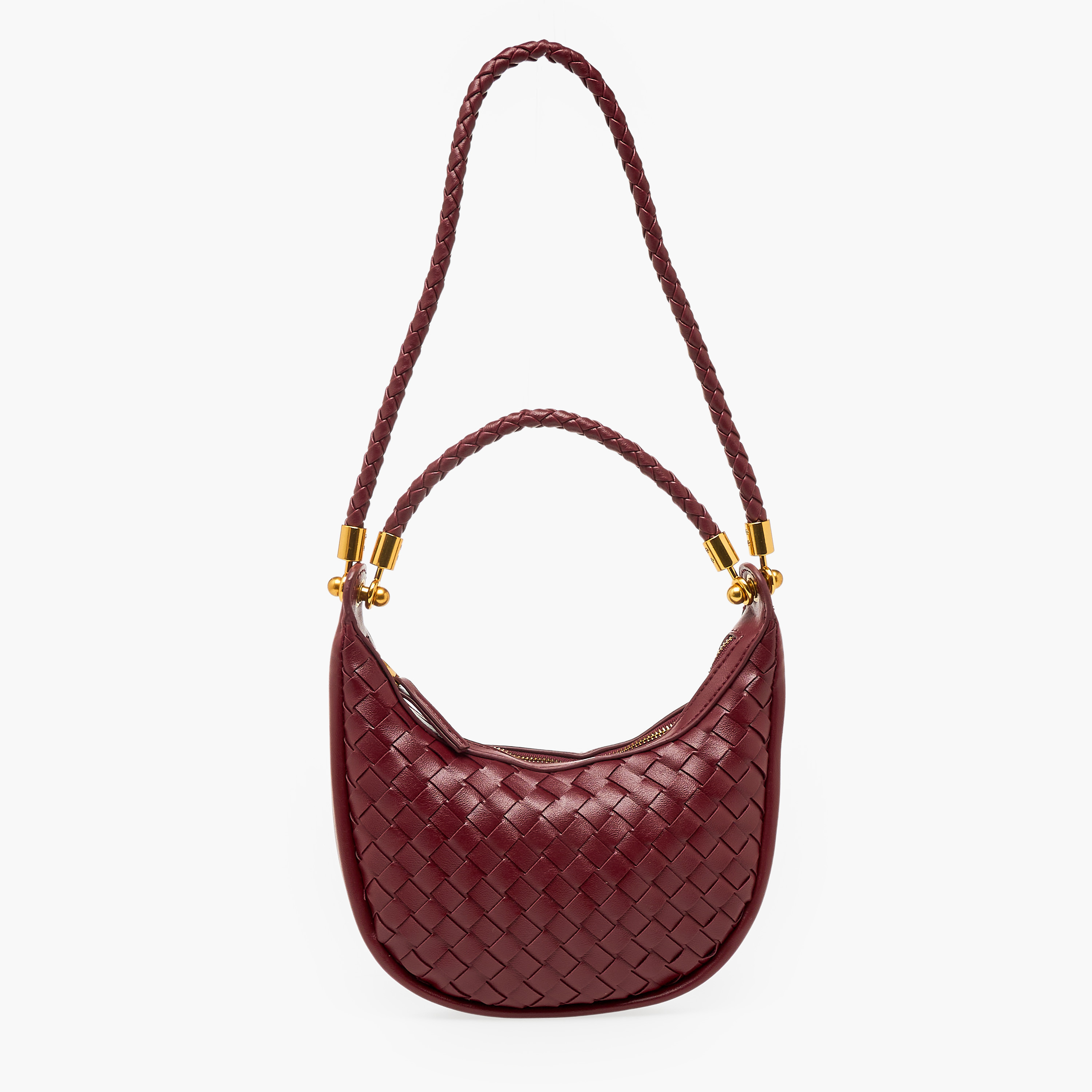 شنطة كتف منسوجة بمقابض مجدولة من كريسبيلا-women-bagsandwallets-handbags-image-1