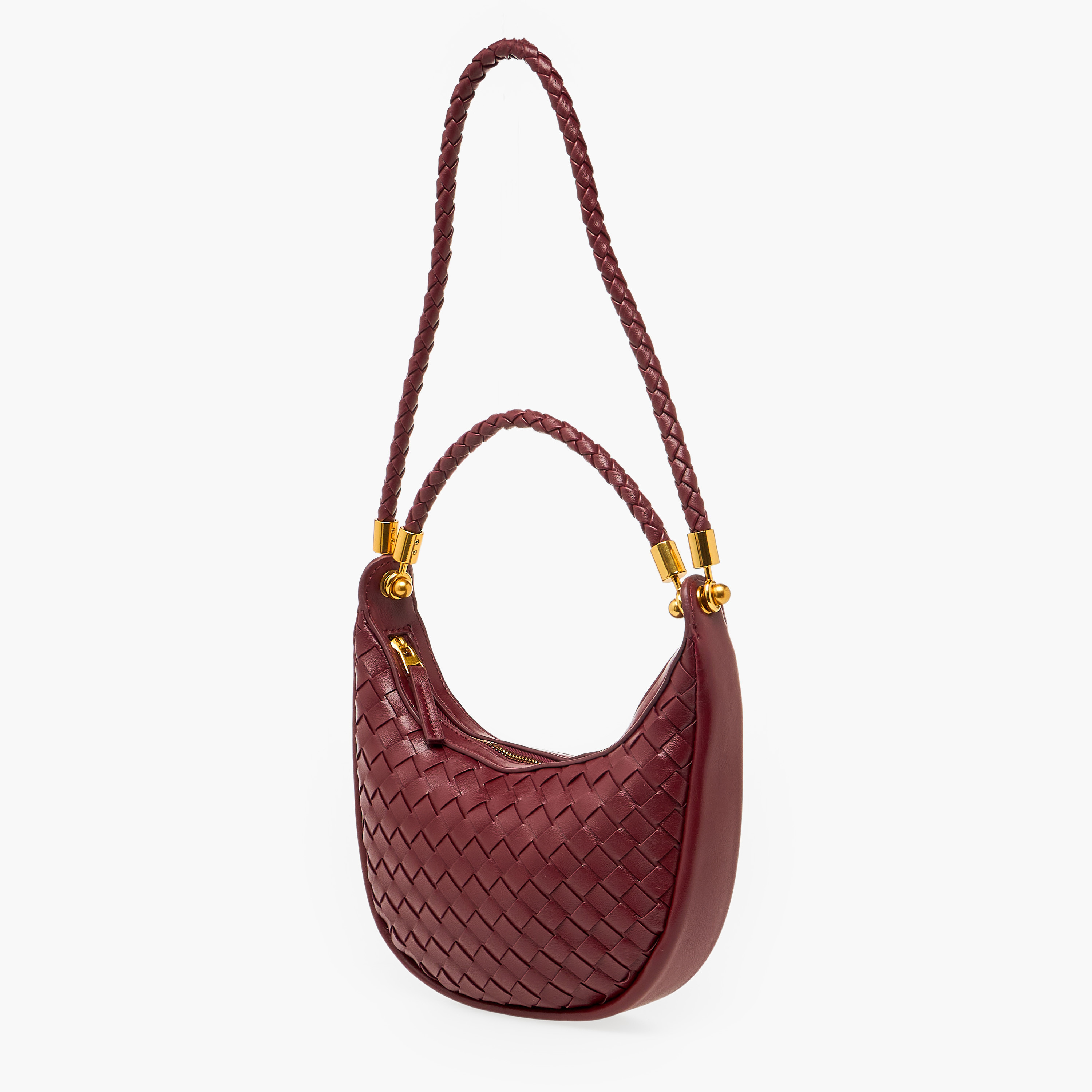 شنطة كتف منسوجة بمقابض مجدولة من كريسبيلا-women-bagsandwallets-handbags-image-3
