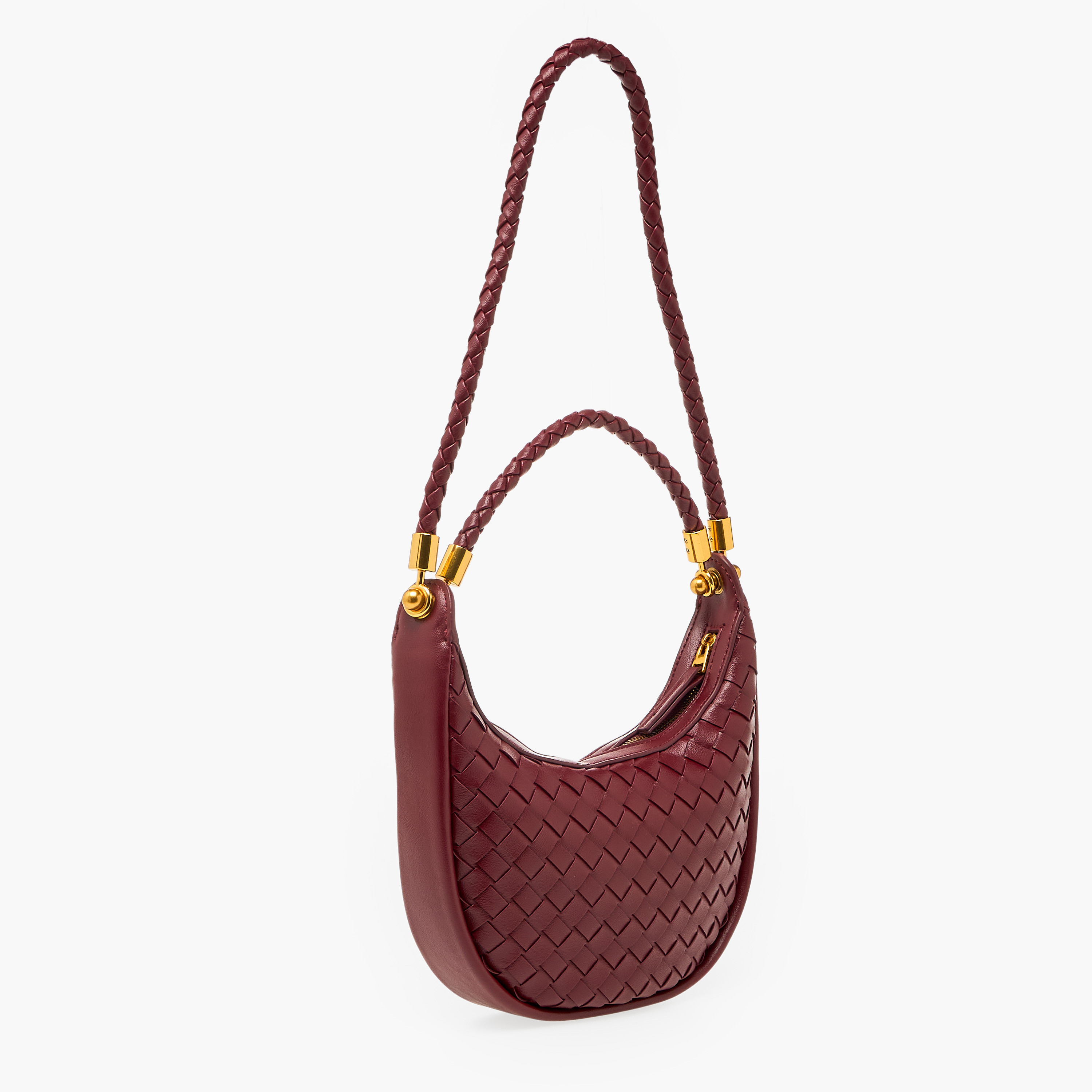 شنطة كتف منسوجة بمقابض مجدولة من كريسبيلا-women-bagsandwallets-handbags-image-4