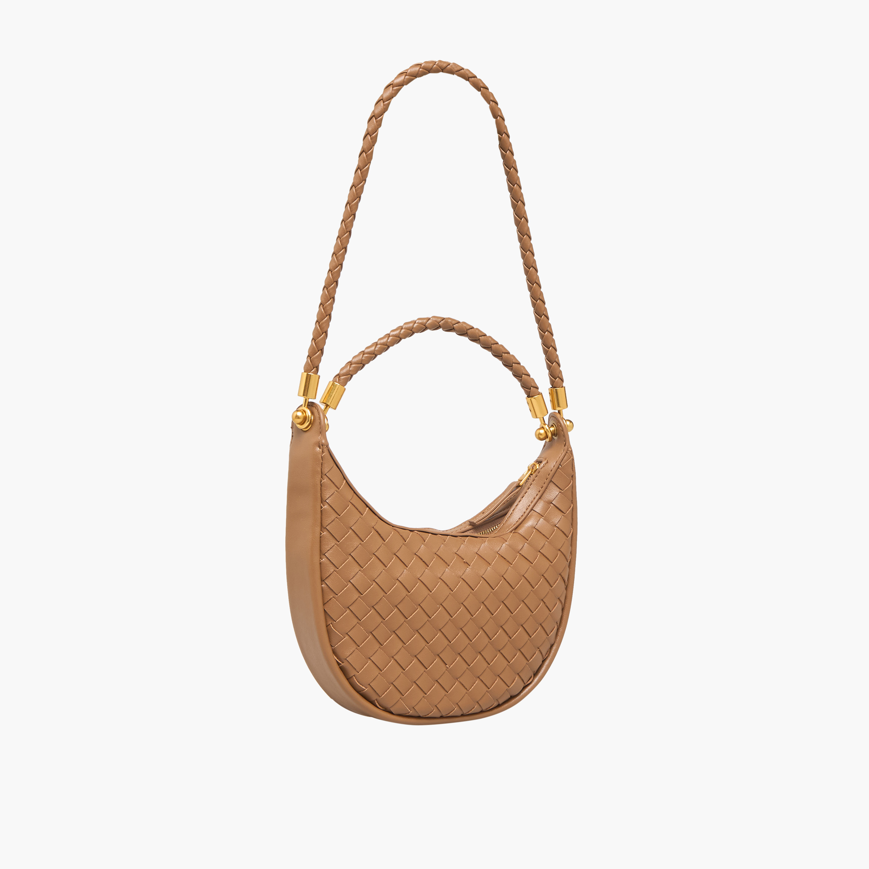 شنطة كتف منسوجة بمقابض مجدولة من كريسبيلا-women-bagsandwallets-handbags-image-4