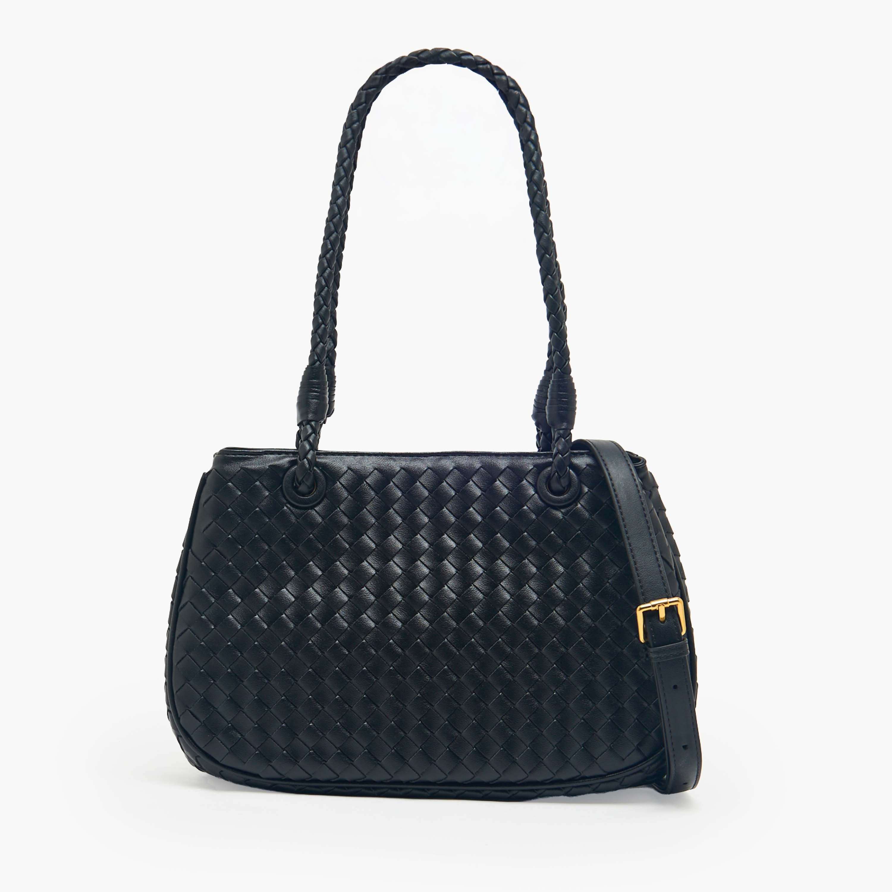 شنطة توت منسوجة بحزام قابل للفصل من كريسبيلا-women-bagsandwallets-handbags-image-1