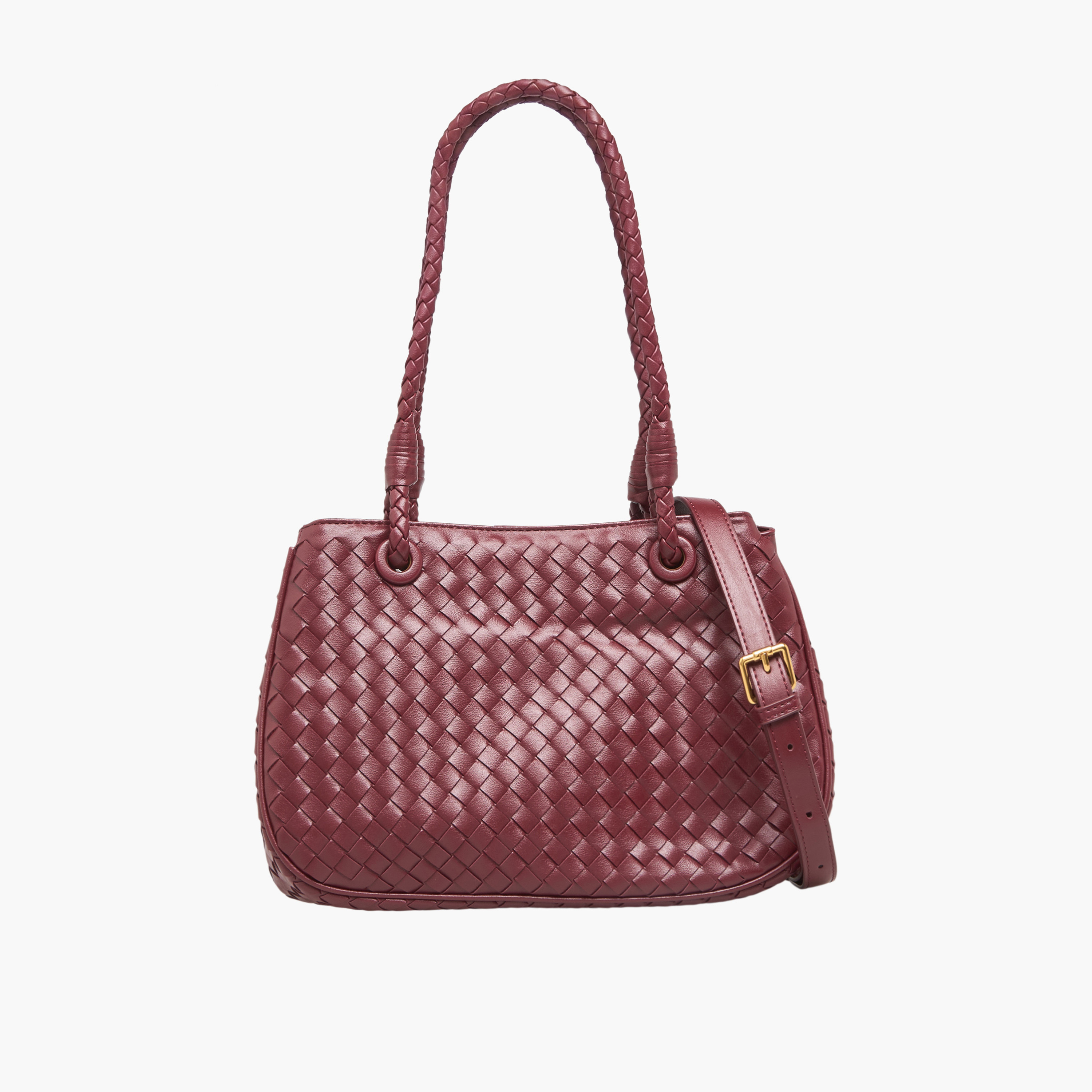 شنطة توت منسوجة بحزام قابل للفصل من كريسبيلا-women-bagsandwallets-handbags-image-9