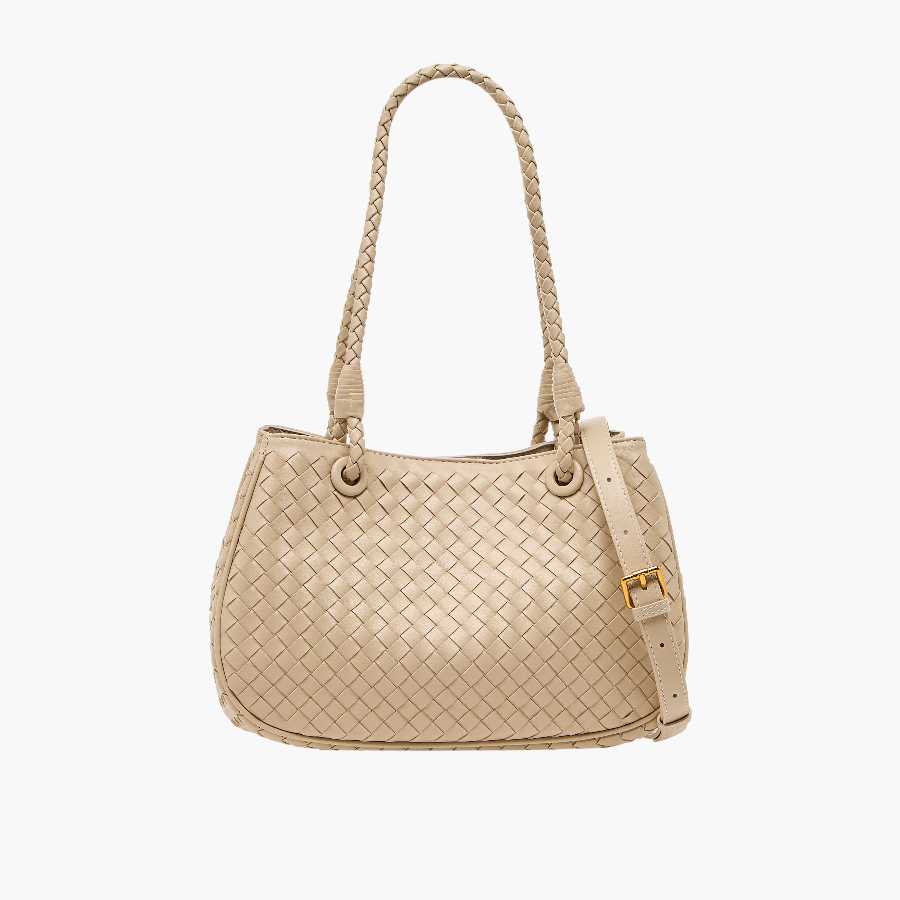 شنطة توت منسوجة بحزام قابل للفصل من كريسبيلا-women-bagsandwallets-handbags-image-1