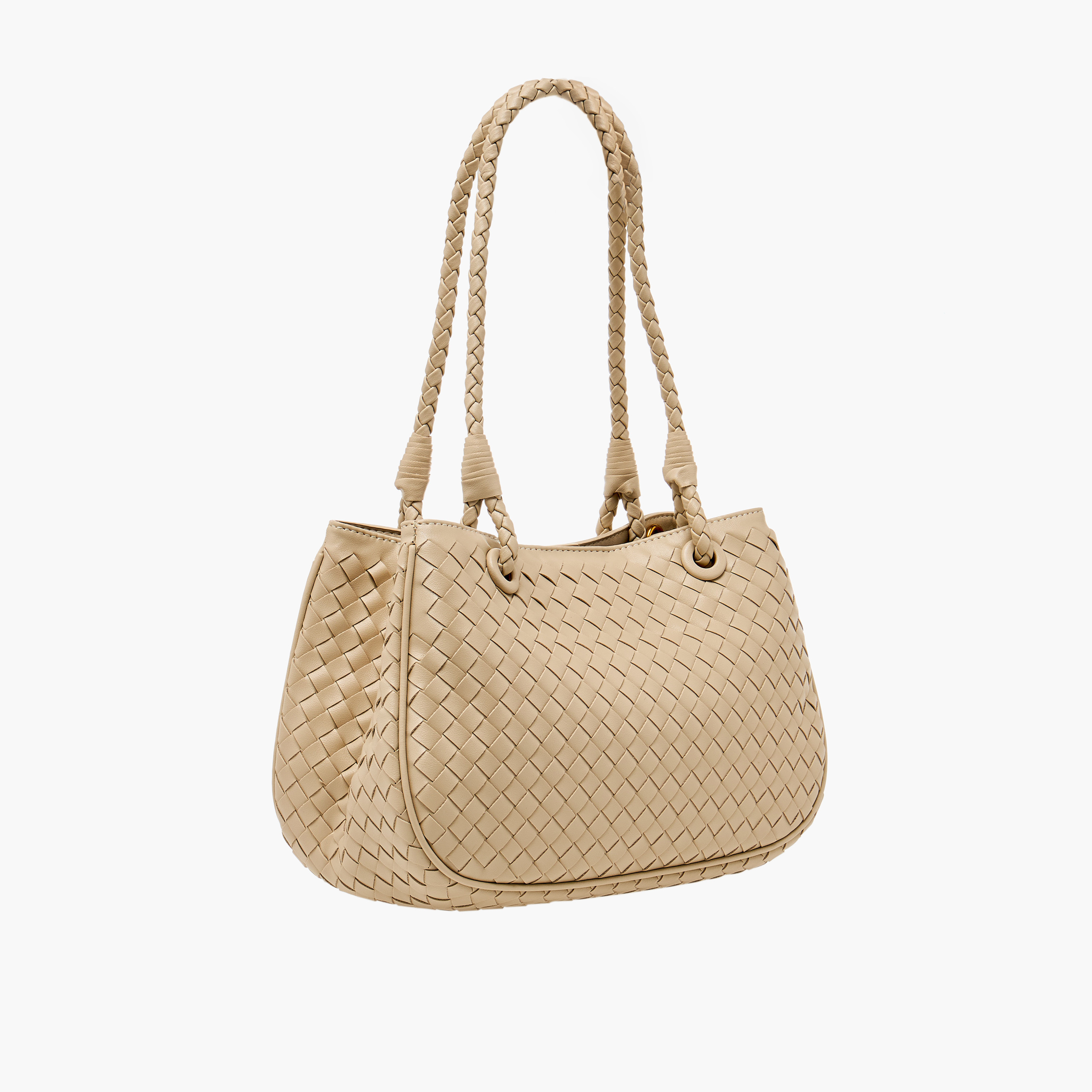 شنطة توت منسوجة بحزام قابل للفصل من كريسبيلا-women-bagsandwallets-handbags-image-4