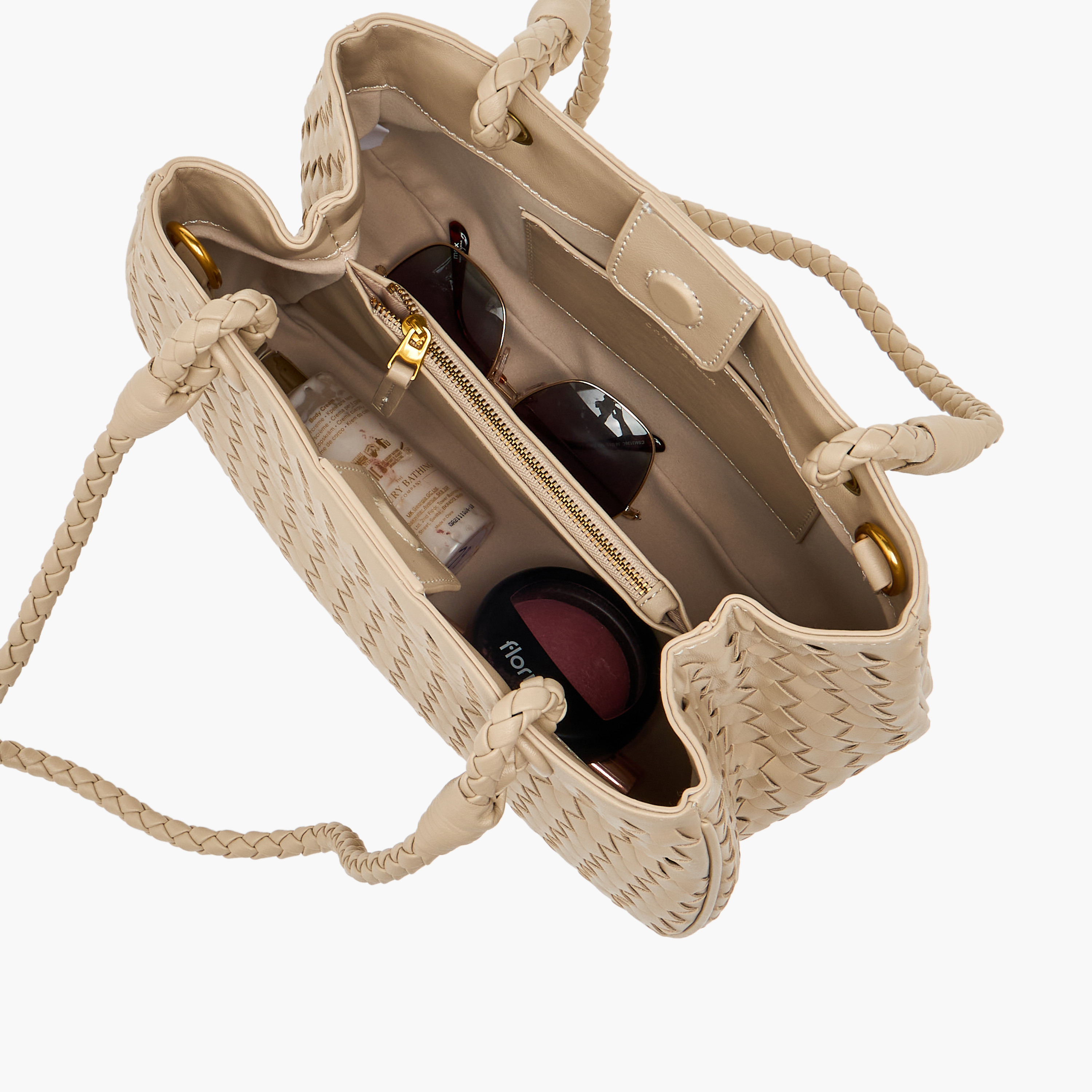 شنطة توت منسوجة بحزام قابل للفصل من كريسبيلا-women-bagsandwallets-handbags-image-8