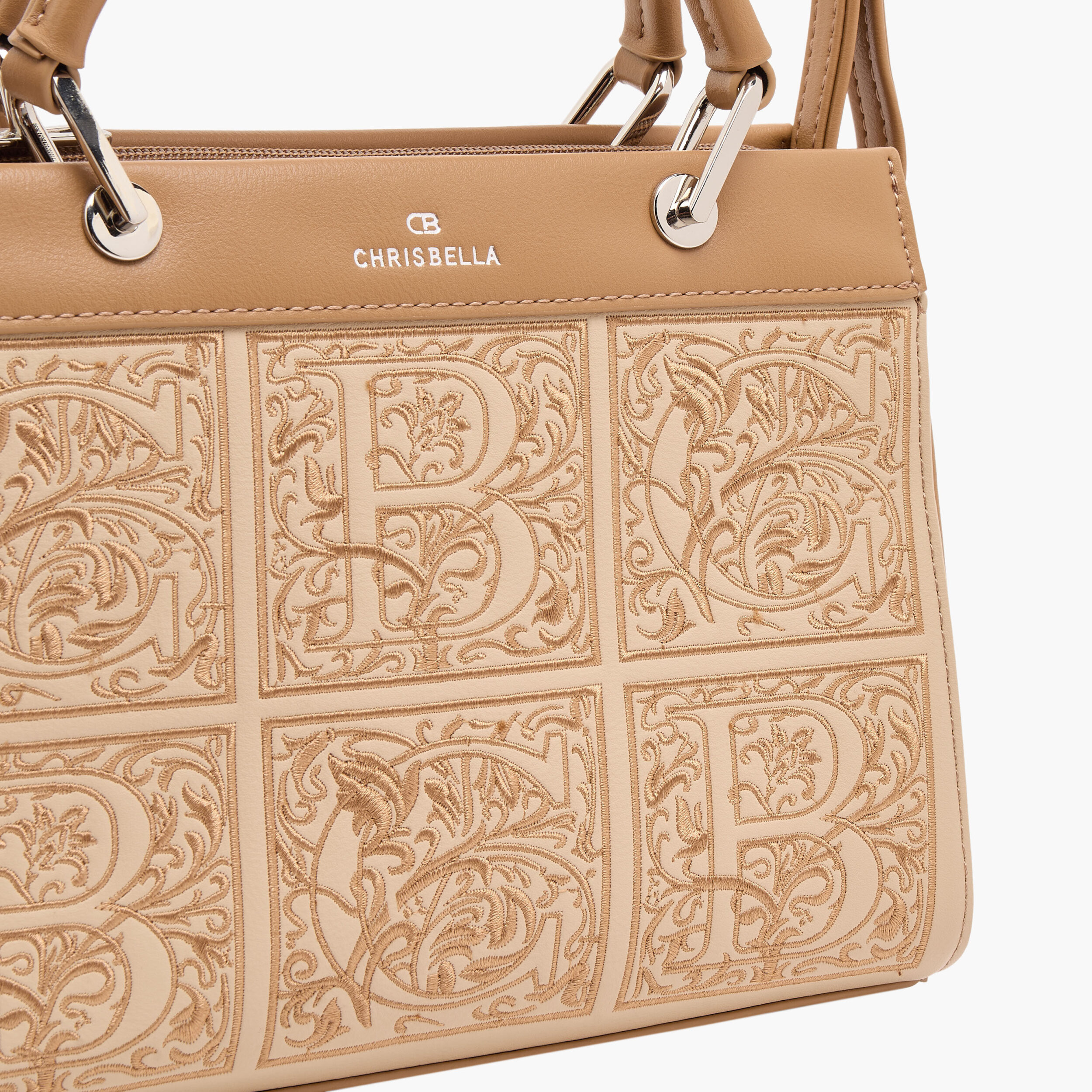 شنطة توت مطرزة مع شنطة صغيرة من كريسبيلا-women-bagsandwallets-handbags-image-7