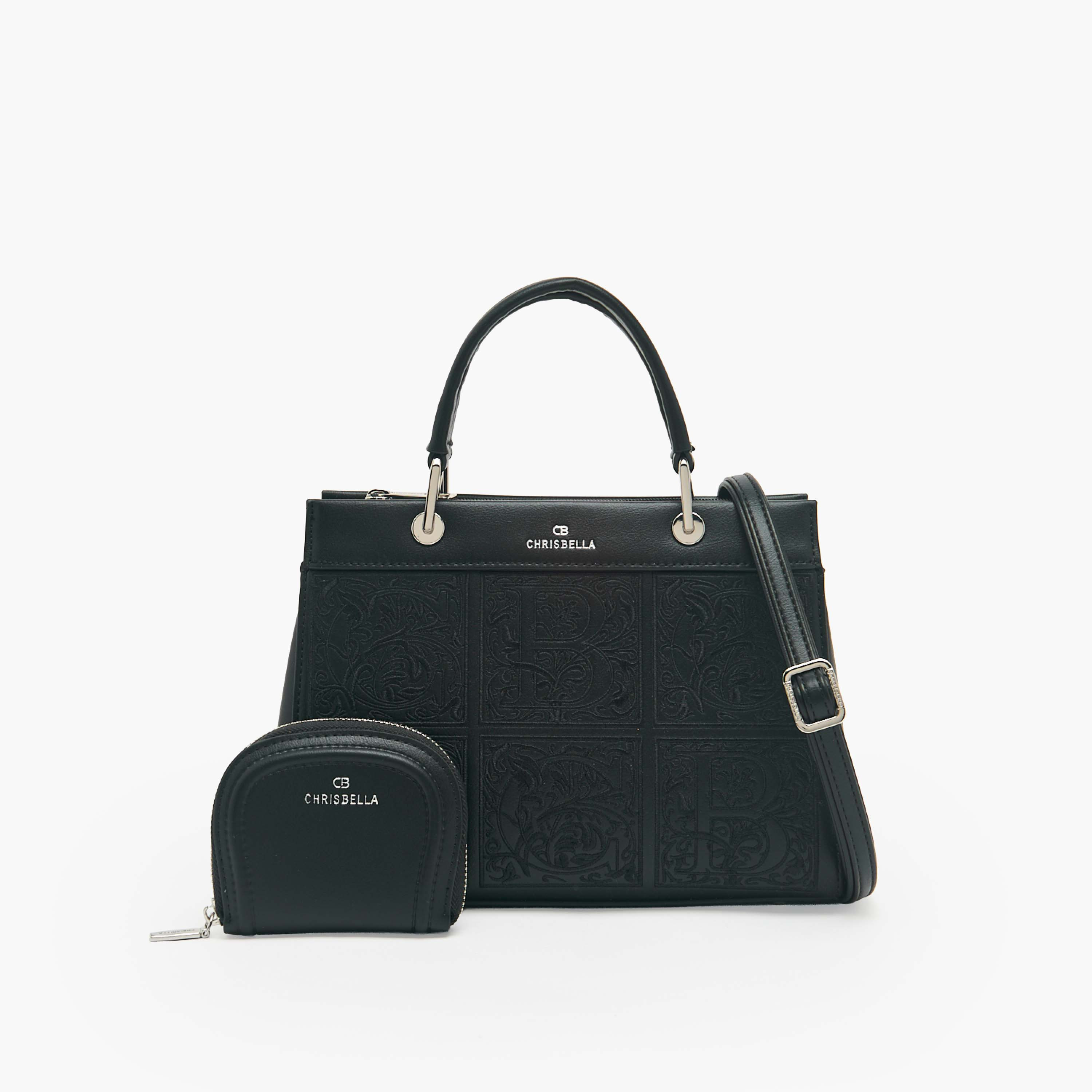 شنطة توت مطرزة مع شنطة صغيرة من كريسبيلا-women-bagsandwallets-handbags-image-1