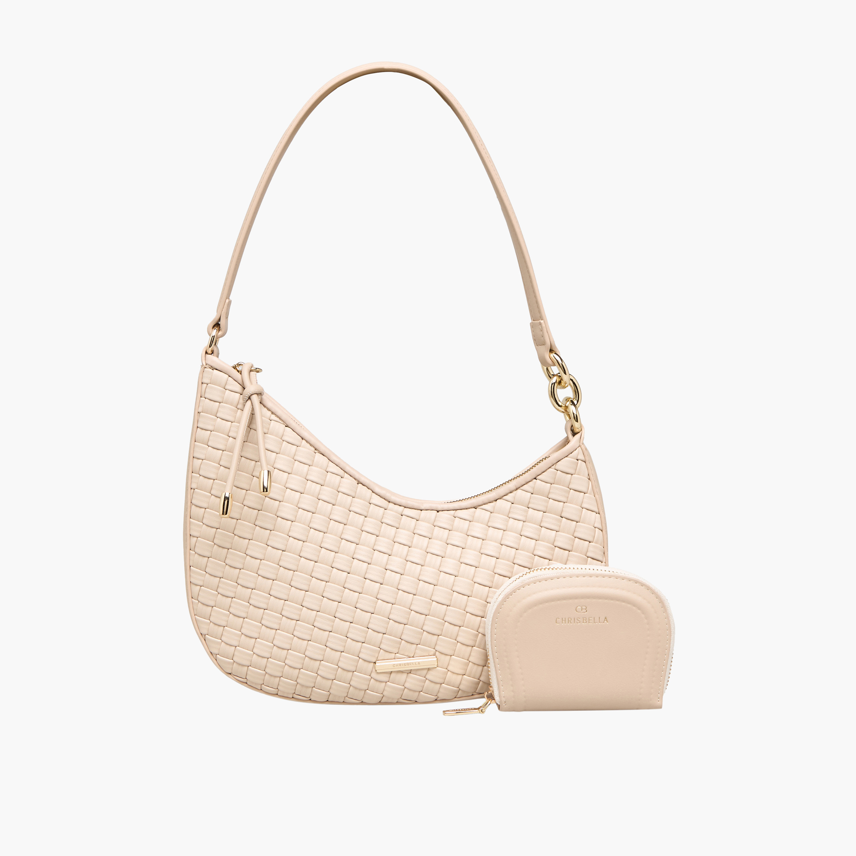 شنطة باجيت بارزة الملمس مع شنطة صغيرة من كريسبيلا-women-bagsandwallets-handbags-image-1