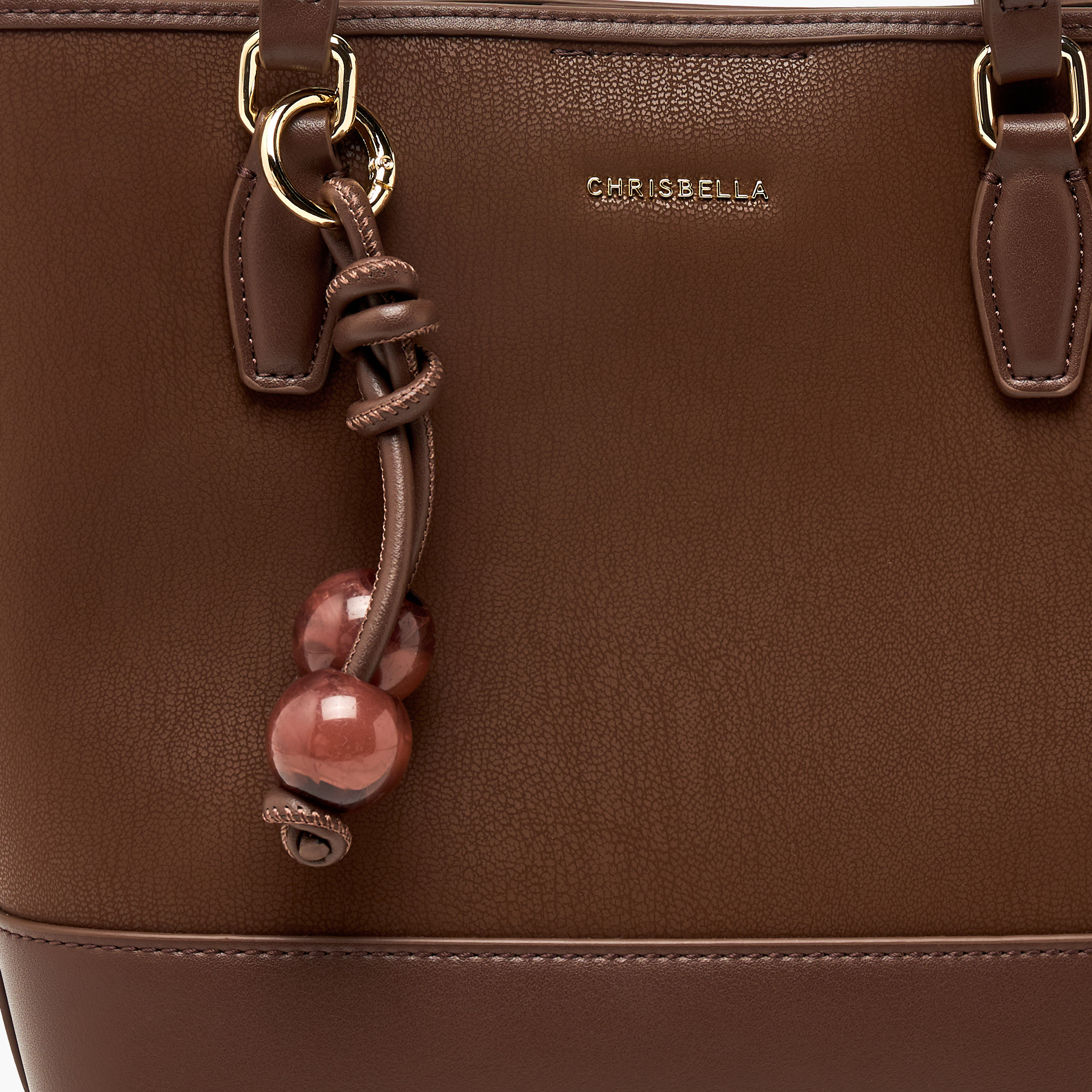 Chrisbella Textured Tote Bag with Pouch-women-bagsandwallets-handbags-image-6