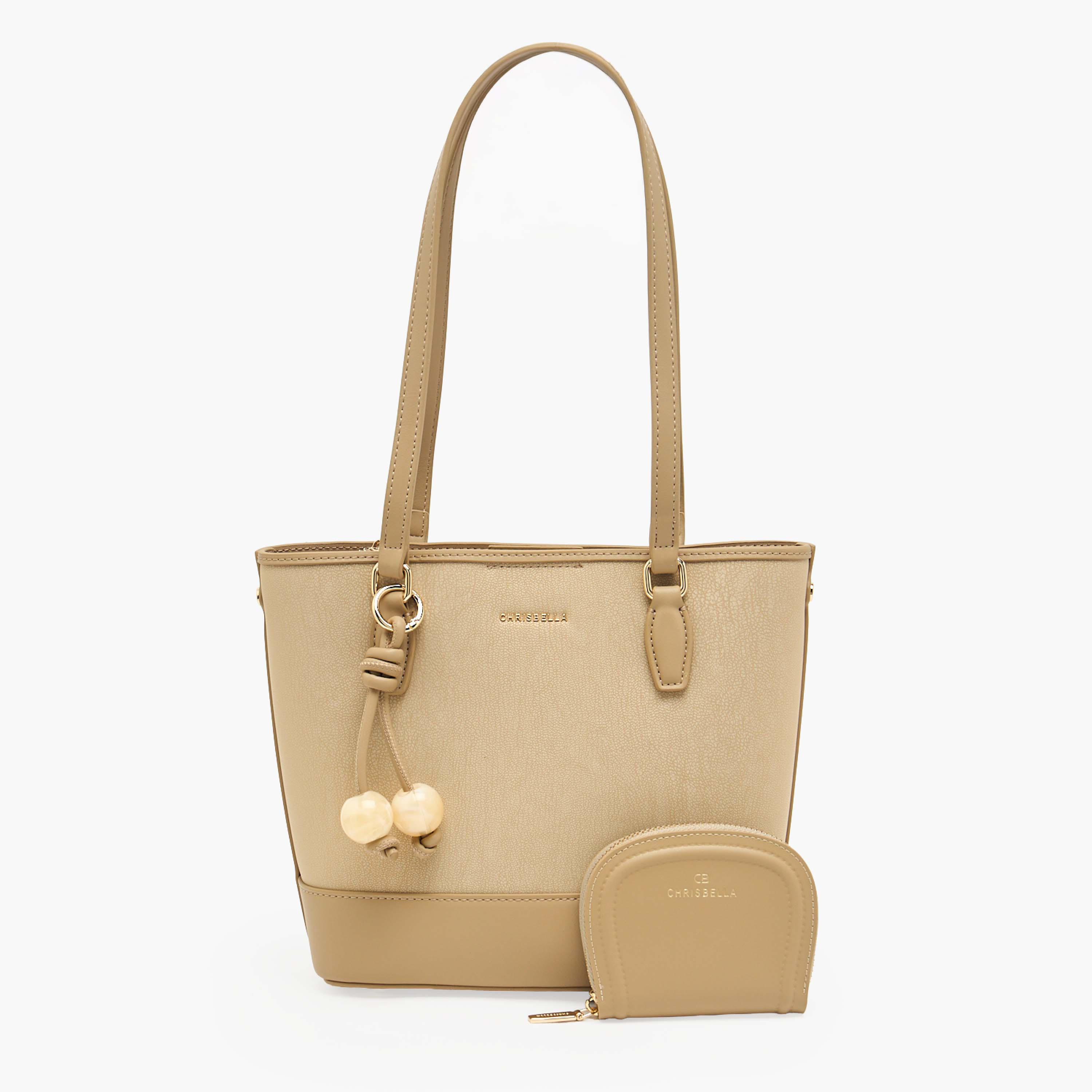 شنطة توت بملمس بارز مع محفظة صغيرة من كريسبيلا-women-bagsandwallets-handbags-image-30