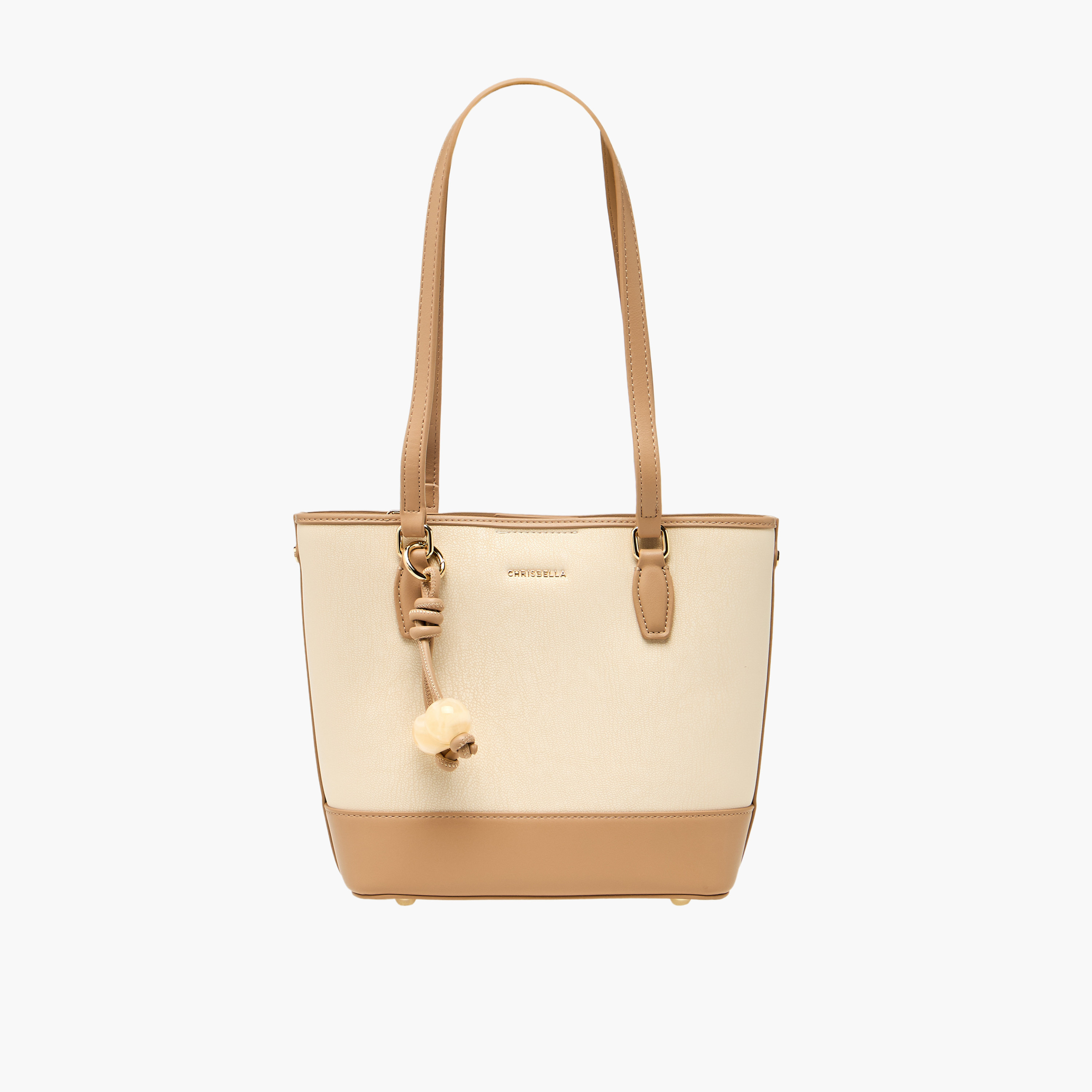 شنطة توت بملمس بارز مع محفظة صغيرة من كريسبيلا-women-bagsandwallets-handbags-image-42