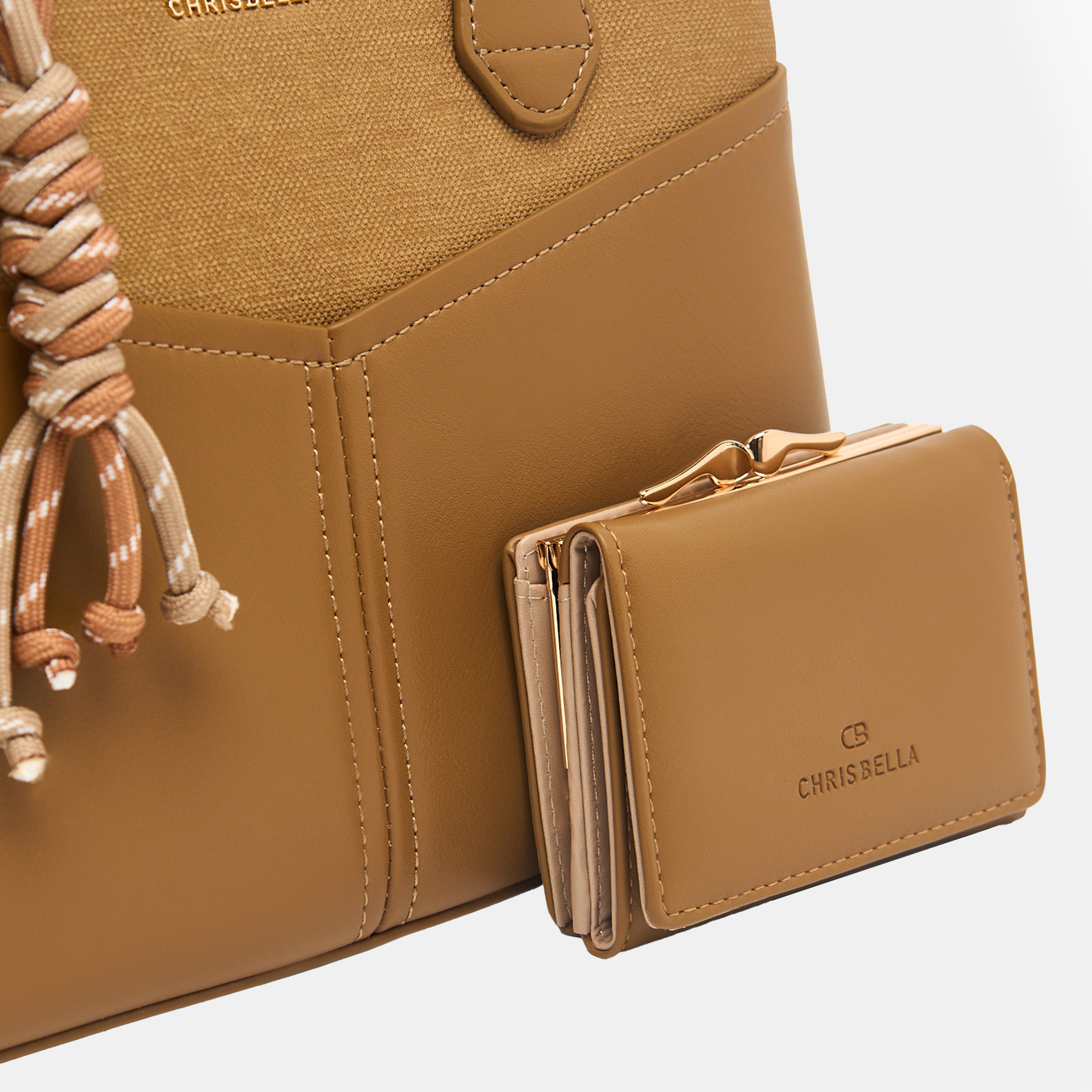 شنطة توتي بارزة الملمس مع محفظة من كريسبيلا-women-bagsandwallets-handbags-image-6