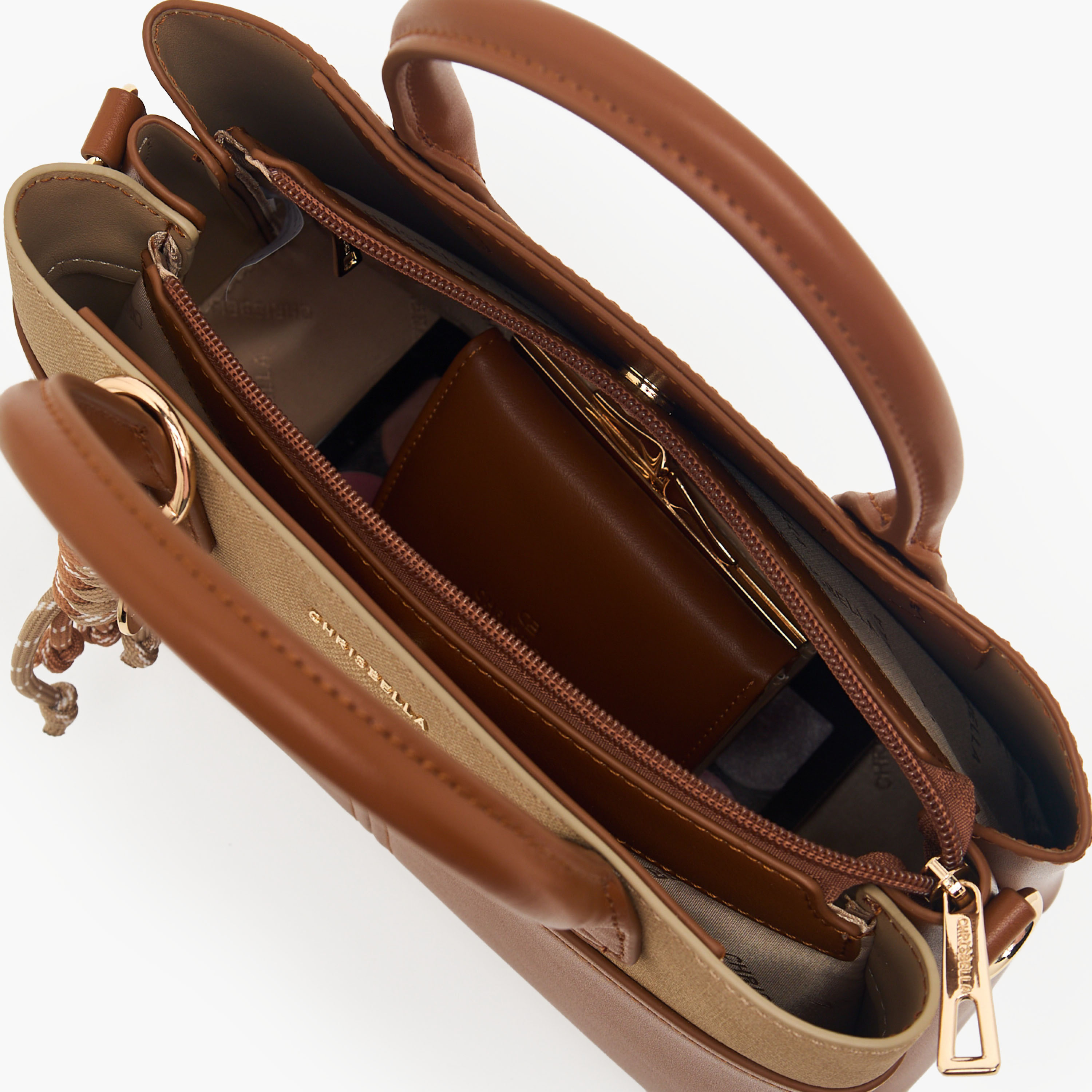 شنطة توتي بارزة الملمس مع محفظة من كريسبيلا-women-bagsandwallets-handbags-image-31