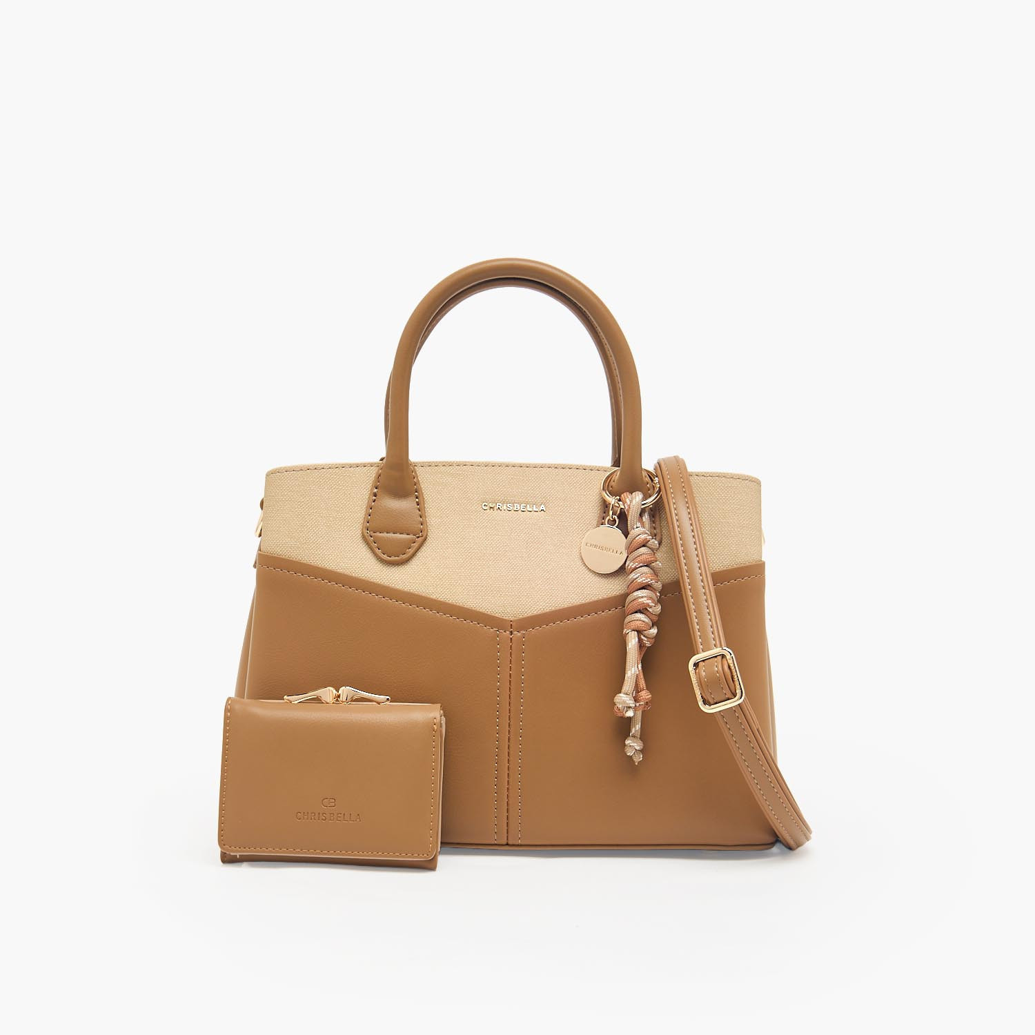 شنطة توتي بارزة الملمس مع محفظة من كريسبيلا-women-bagsandwallets-handbags-image-32