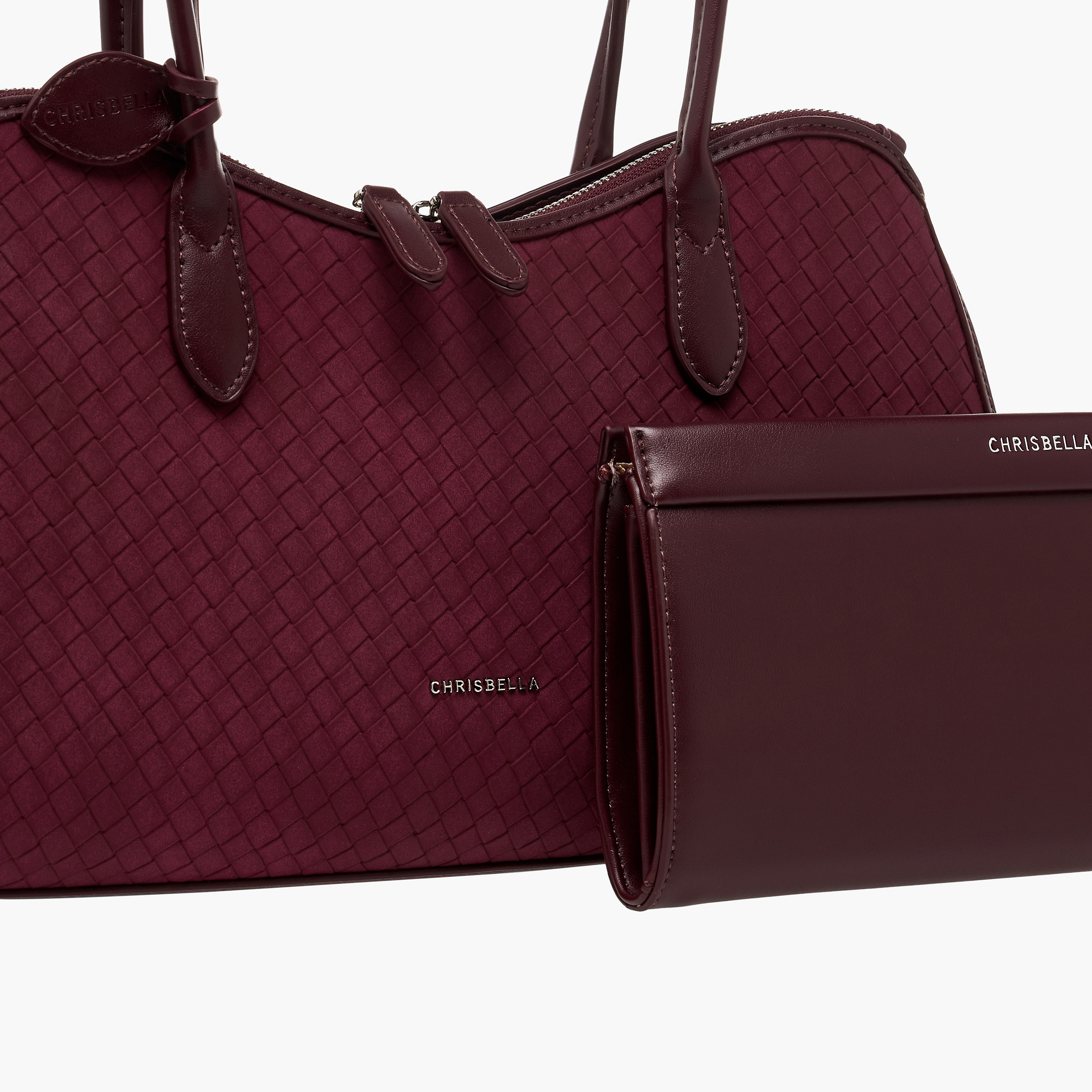 شنطة توتي بارزة الملمس مع محفظة من كريسبيلا-women-bagsandwallets-handbags-image-6
