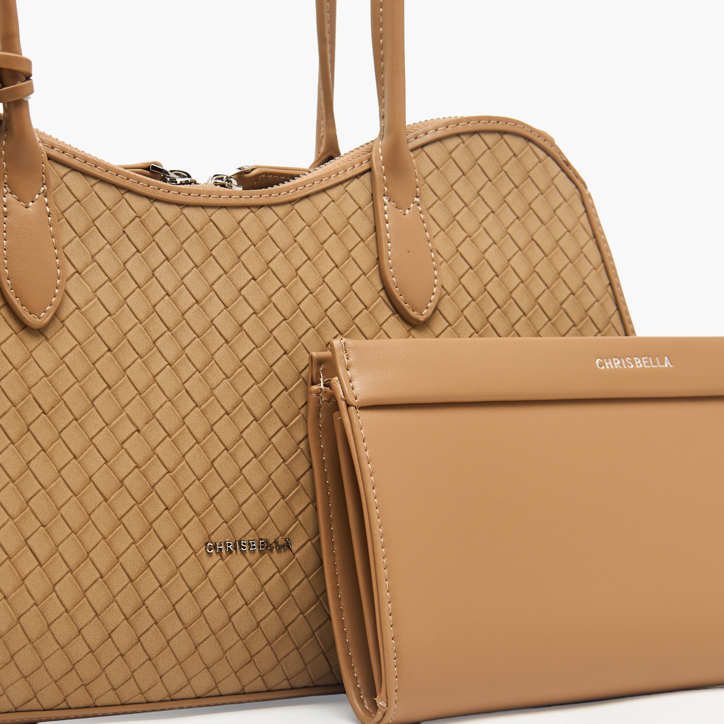 شنطة توتي بارزة الملمس مع محفظة من كريسبيلا-women-bagsandwallets-handbags-image-6