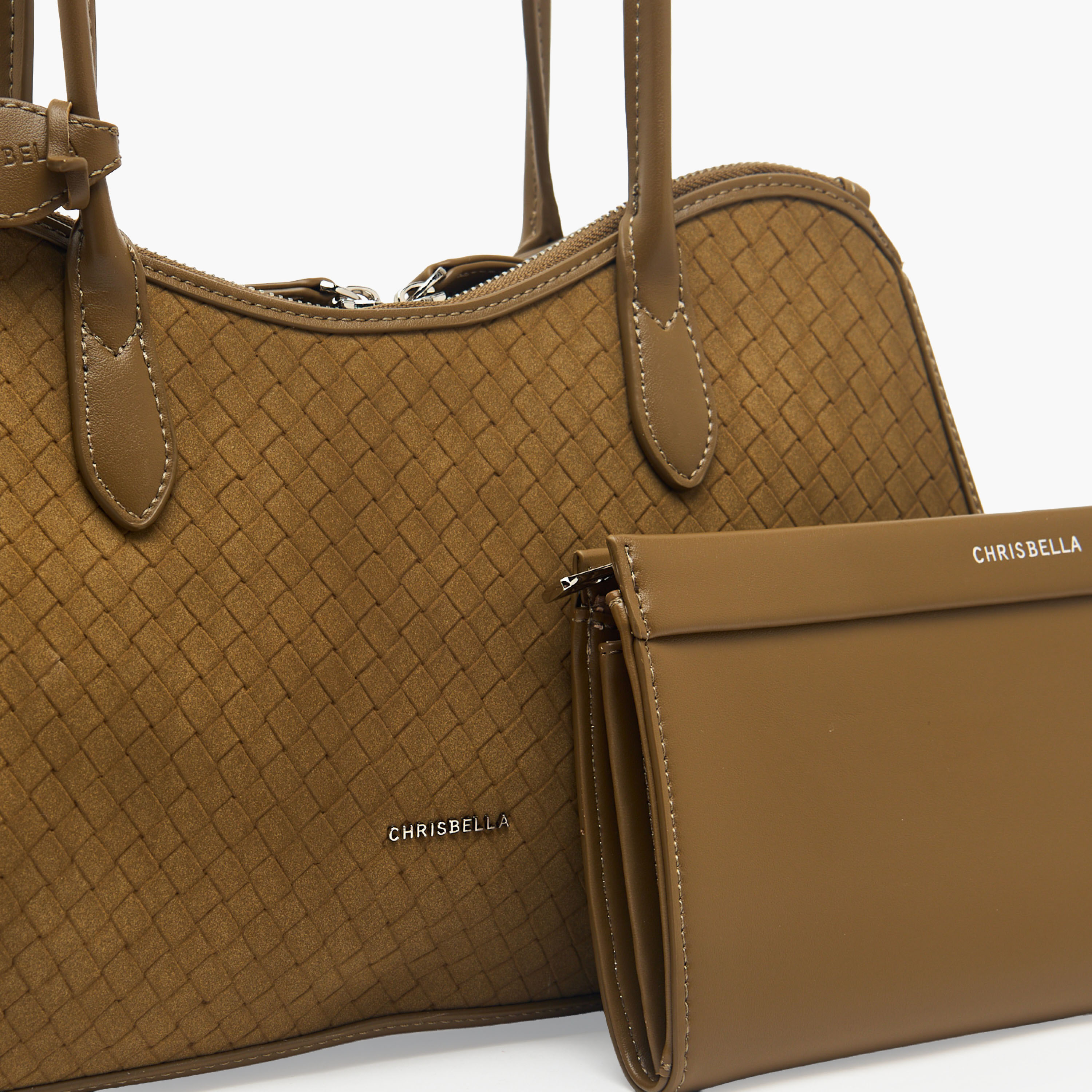 شنطة توتي بارزة الملمس مع محفظة من كريسبيلا-women-bagsandwallets-handbags-image-44