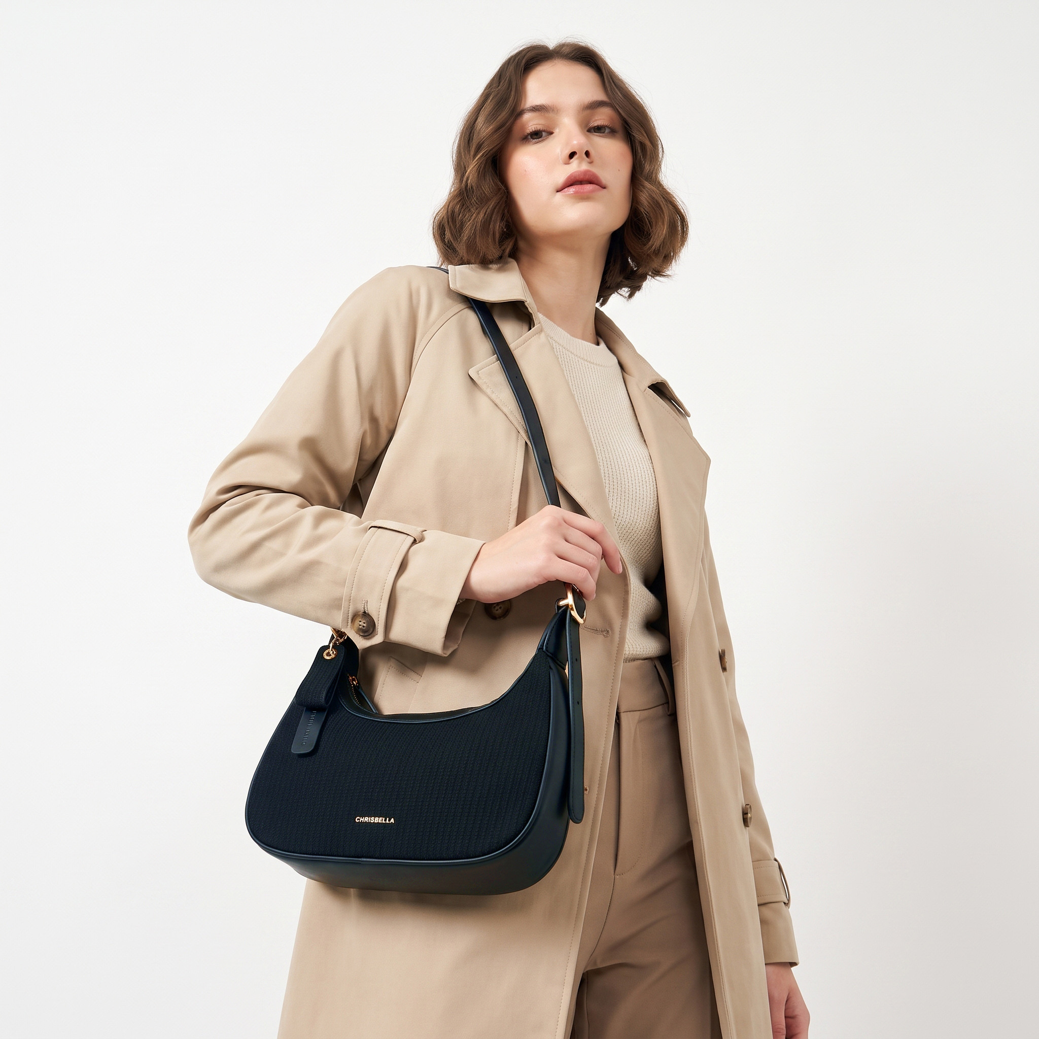 شنطة باجيت بارزة الملمس مع محفظة من كريسبيلا-women-bagsandwallets-handbags-image-2